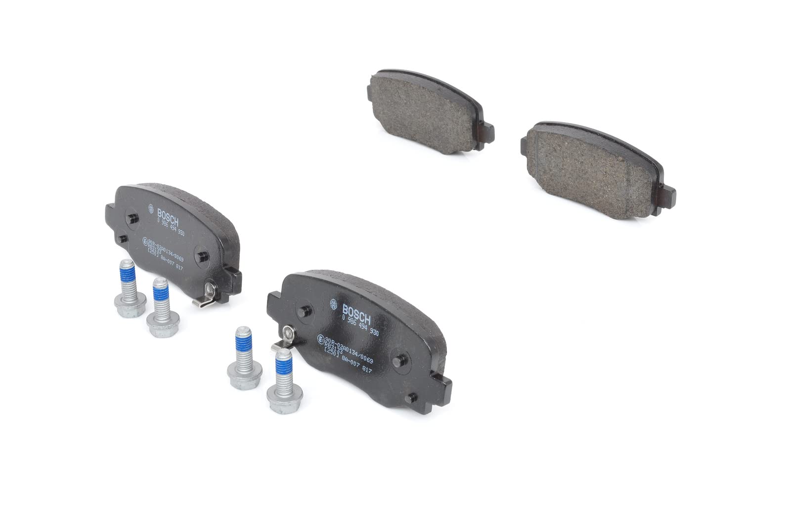 Bosch BP1919 Bremsbeläge - Hinterachse - ECE-R90 Zertifizierung - vier Bremsbeläge pro Set Bosch BP1919 Bremsbeläge - Hinterachse - ECE-R90 Zertifizierung - vier Bremsbeläge pro Set von Bosch Automotive