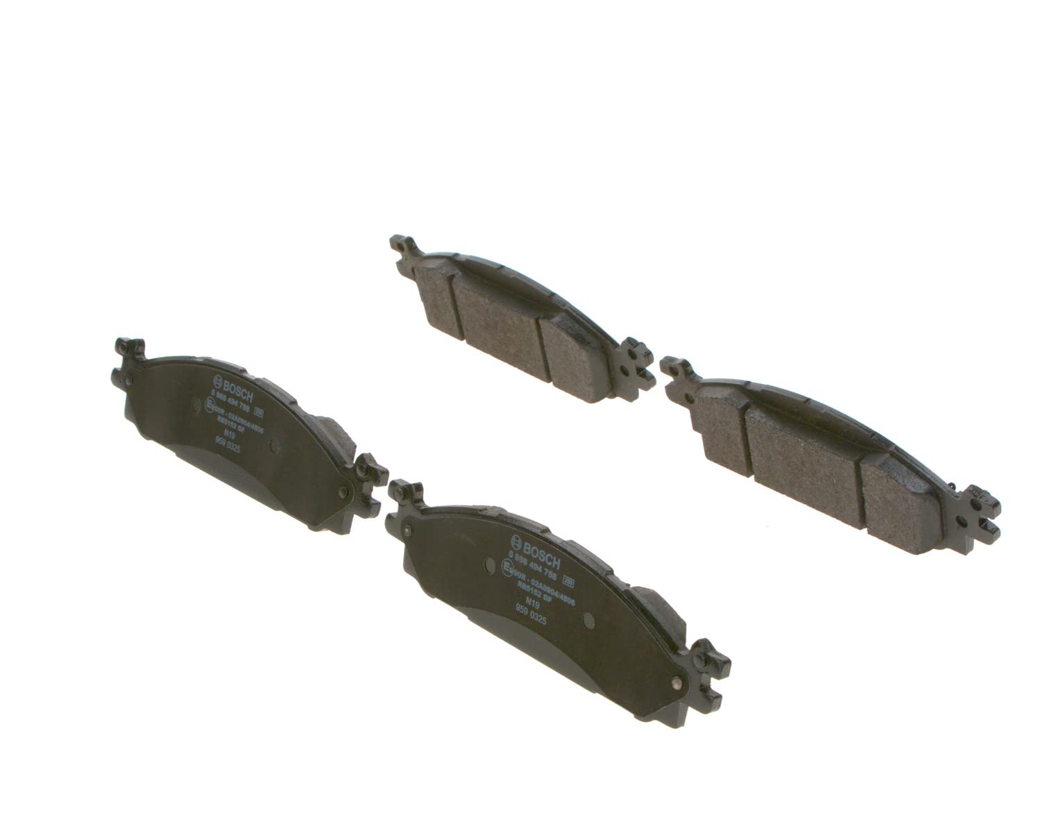 Bosch BP1932 Bremsbeläge - Vorderachse - ECE-R90 Zertifizierung - vier Bremsbeläge pro Set Bosch BP1932 Bremsbeläge - Vorderachse - ECE-R90 Zertifizierung - vier Bremsbeläge pro Set von Bosch Automotive