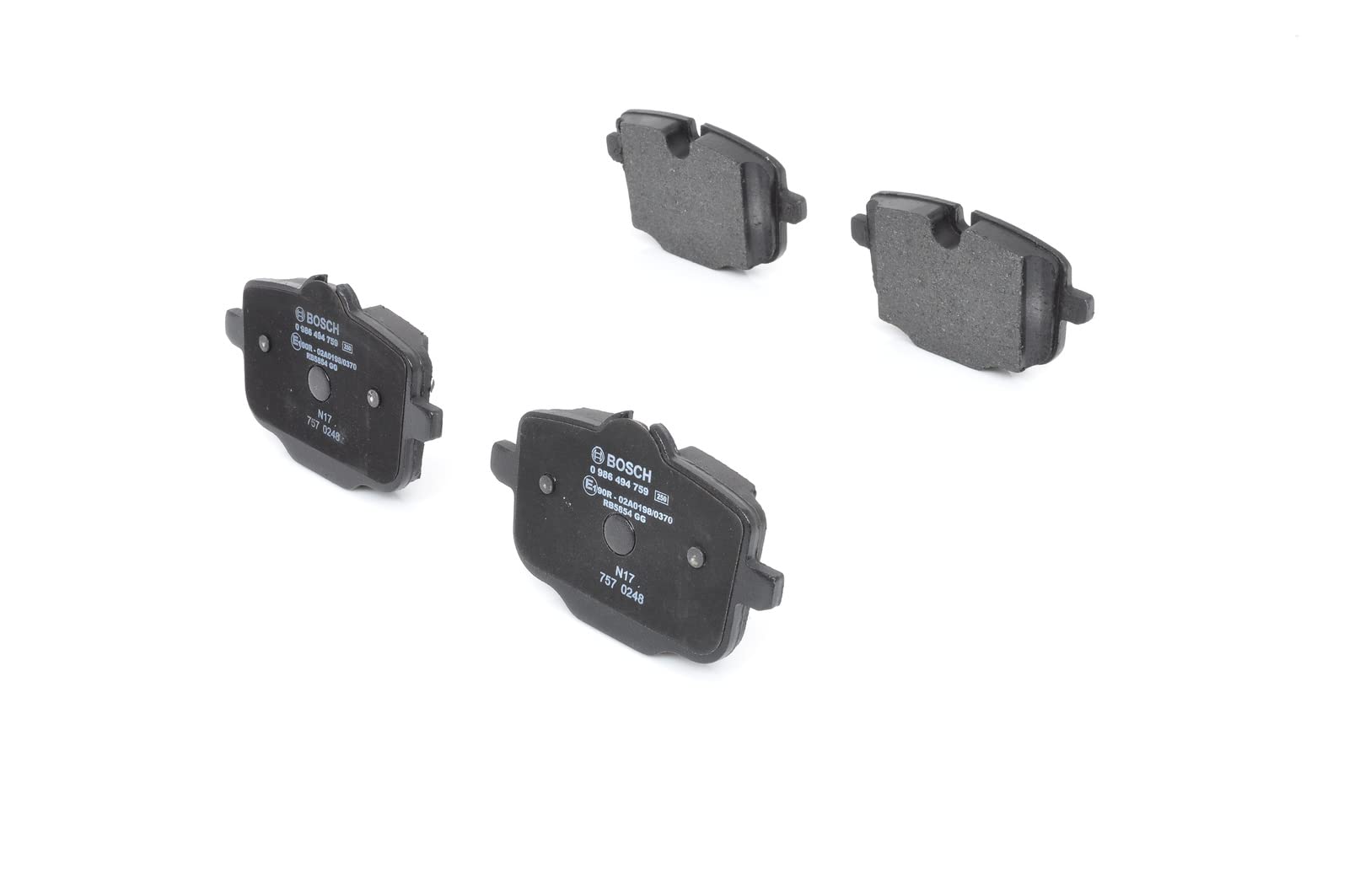 Bosch Automotive BP1933 Bremsbeläge Hinterachse ECE-R90 Zertifizierung vier Bremsbeläge pro Set 0 986 494 759 black Bosch Automotive BP1933 Bremsbeläge Hinterachse ECE-R90 Zertifizierung vier Bremsbeläge pro Set 0 986 494 759 black von Bosch Automotive
