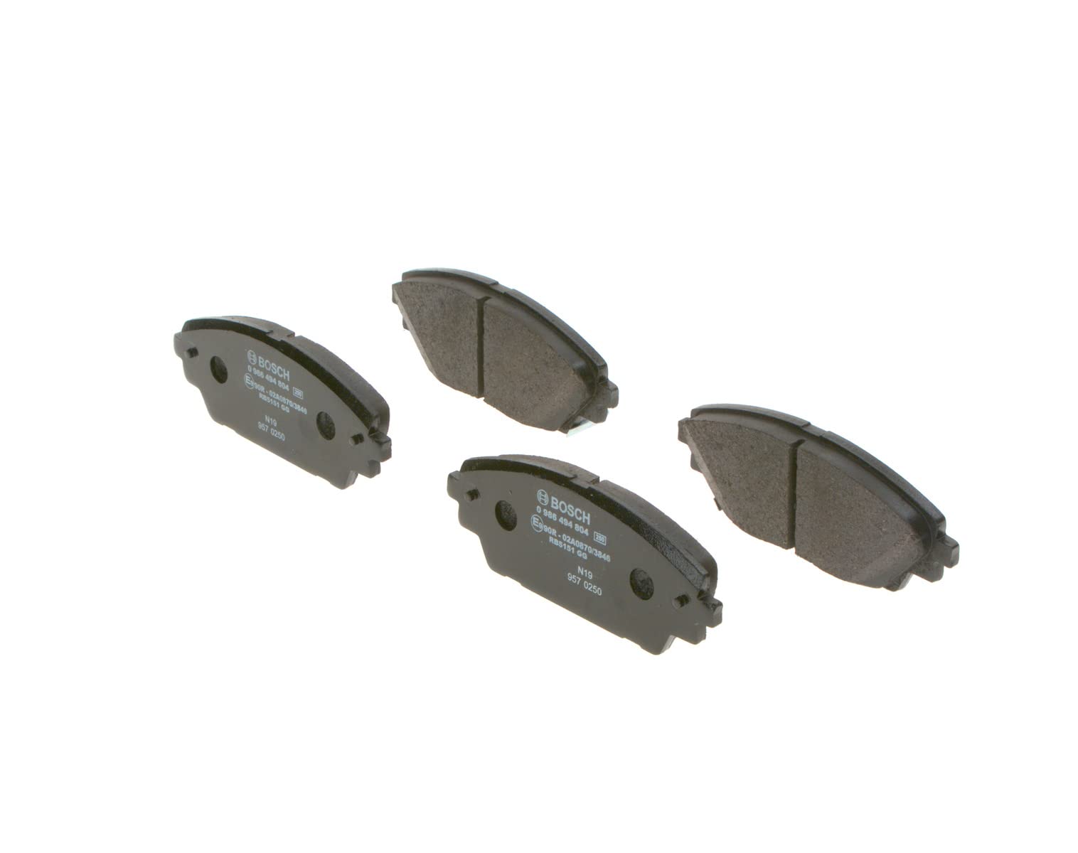 Bosch Automotive BP1978 Bremsbeläge - Vorderachse - ECE-R90 Zertifizierung - vier Bremsbeläge pro Set, 986494804, black Bosch Automotive BP1978 Bremsbeläge - Vorderachse - ECE-R90 Zertifizierung - vier Bremsbeläge pro Set, 986494804, black von Bosch Automotive