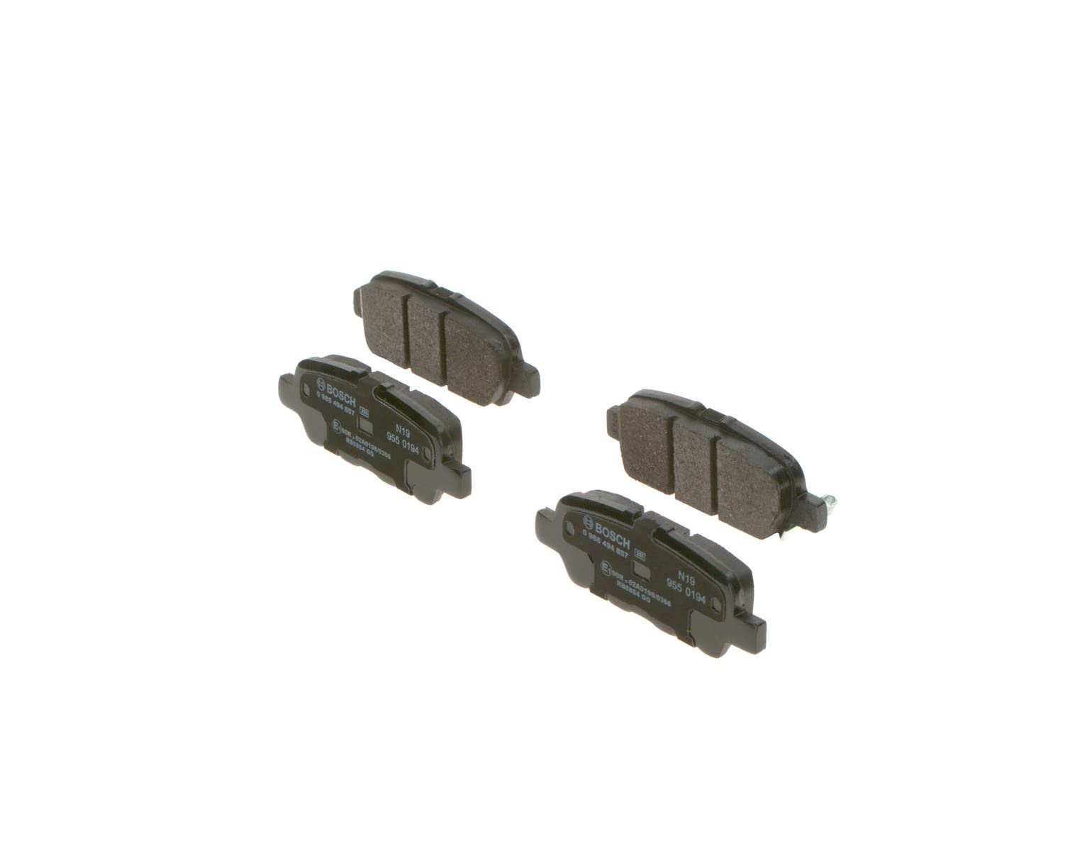 Bosch BP2031 Bremsbeläge - Hinterachse - ECE-R90 Zertifizierung - vier Bremsbeläge pro Set Bosch BP2031 Bremsbeläge - Hinterachse - ECE-R90 Zertifizierung - vier Bremsbeläge pro Set von Bosch Automotive