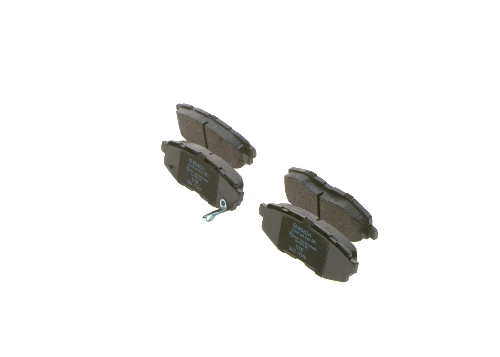 Bosch BP2050 Bremsbeläge - Hinterachse - ECE-R90 Zertifizierung - vier Bremsbeläge pro Set Bosch BP2050 Bremsbeläge - Hinterachse - ECE-R90 Zertifizierung - vier Bremsbeläge pro Set von Bosch Automotive