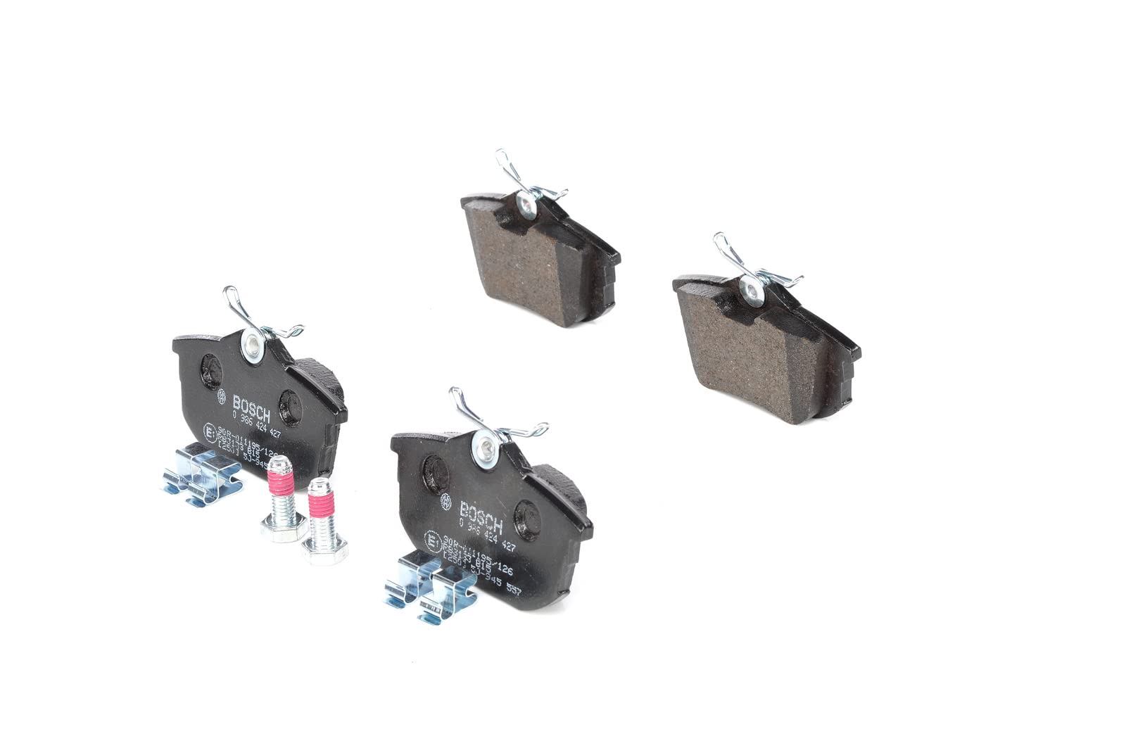 Bosch BP217 - Auto Bremsbeläge hinten - Bosch-Qualität - für leises Bremsen mit wenig Staub - ECE-R90 zertifiziert - kupferfrei - 1 Set mit 4 Bremsbelägen - mit Zubehör Bosch BP217 - Auto Bremsbeläge hinten - Bosch-Qualität - für leises Bremsen mit wenig Staub - ECE-R90 zertifiziert - kupferfrei - 1 Set mit 4 Bremsbelägen - mit Zubehör von Bosch Automotive