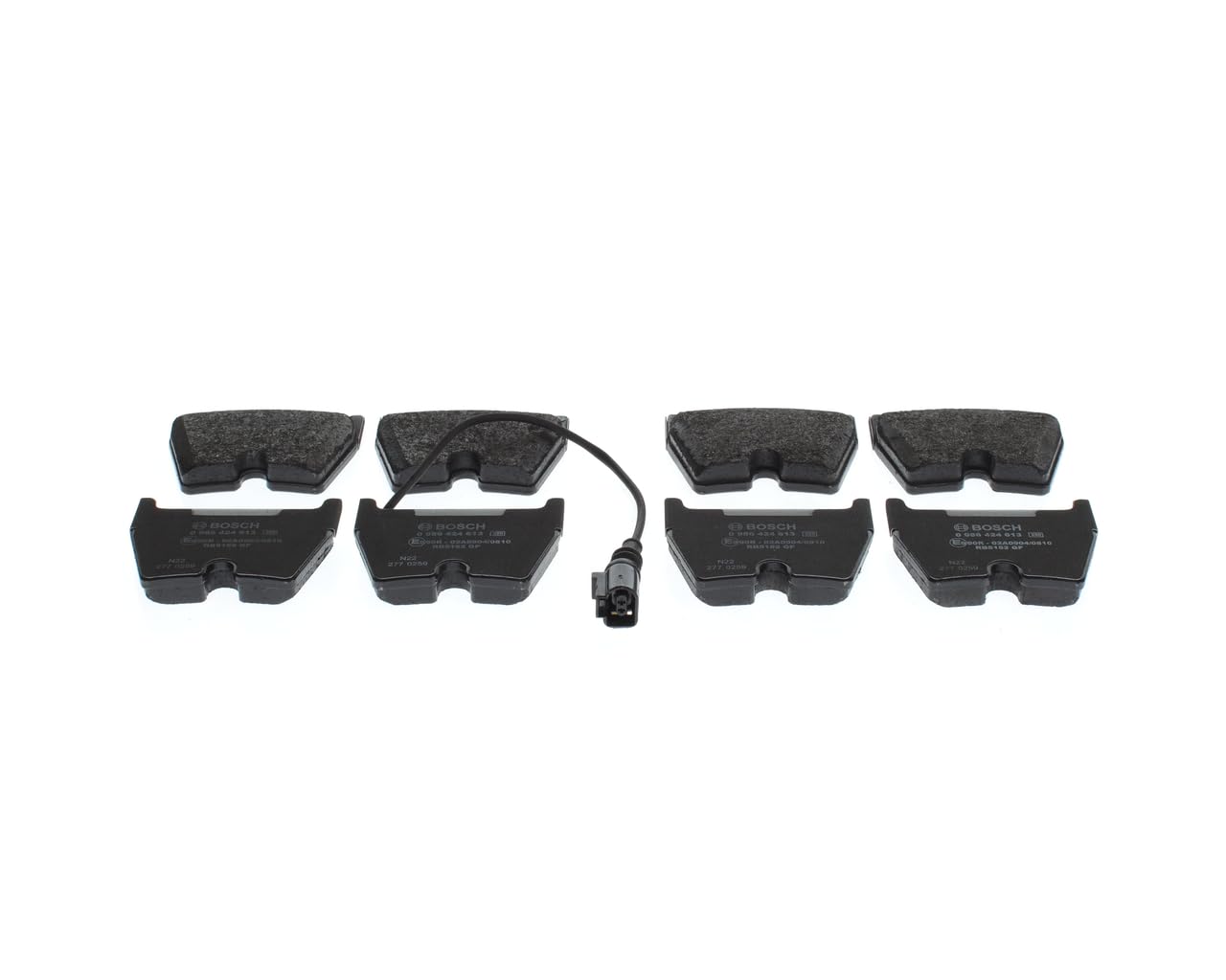 Bosch BP2404 Bremsbeläge - Vorderachse - ECE-R90 Zertifizierung - vier Bremsbeläge pro Set Bosch BP2404 Bremsbeläge - Vorderachse - ECE-R90 Zertifizierung - vier Bremsbeläge pro Set von Bosch Automotive