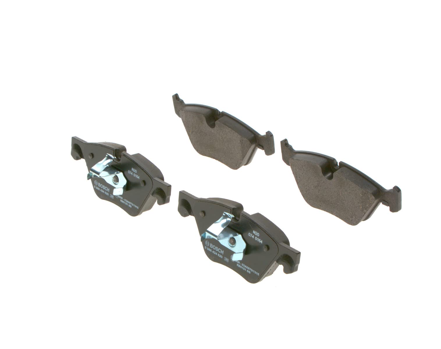 Bosch BP2406 Bremsbeläge - Vorderachse - ECE-R90 Zertifizierung - vier Bremsbeläge pro Set Bosch BP2406 Bremsbeläge - Vorderachse - ECE-R90 Zertifizierung - vier Bremsbeläge pro Set von Bosch Automotive
