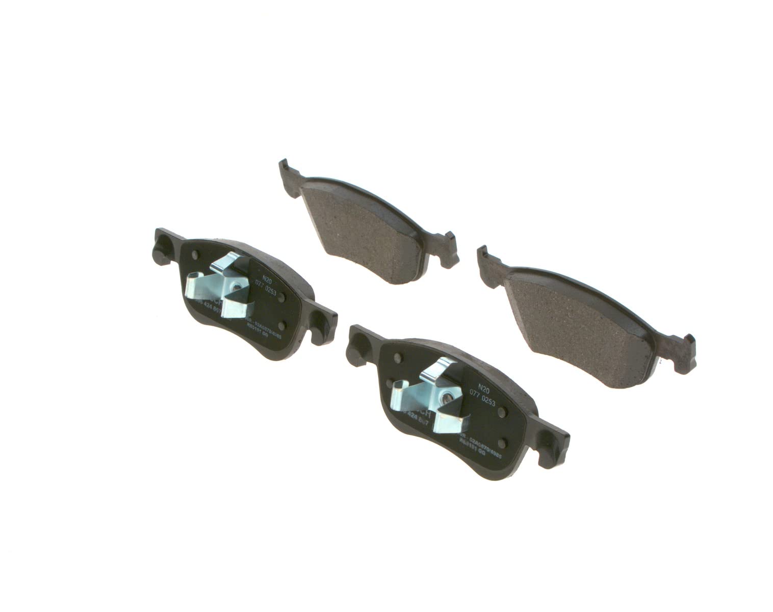Bosch BP2490 Bremsbeläge - Vorderachse - ECE-R90 Zertifizierung - vier Bremsbeläge pro Set Bosch BP2490 Bremsbeläge - Vorderachse - ECE-R90 Zertifizierung - vier Bremsbeläge pro Set von Bosch Automotive