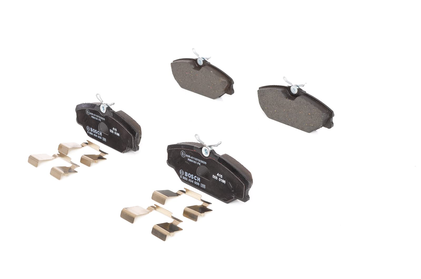 Bosch BP286 Bremsbeläge - Vorderachse - ECE-R90 Zertifizierung - vier Bremsbeläge pro Set Bosch BP286 Bremsbeläge - Vorderachse - ECE-R90 Zertifizierung - vier Bremsbeläge pro Set von Bosch Automotive