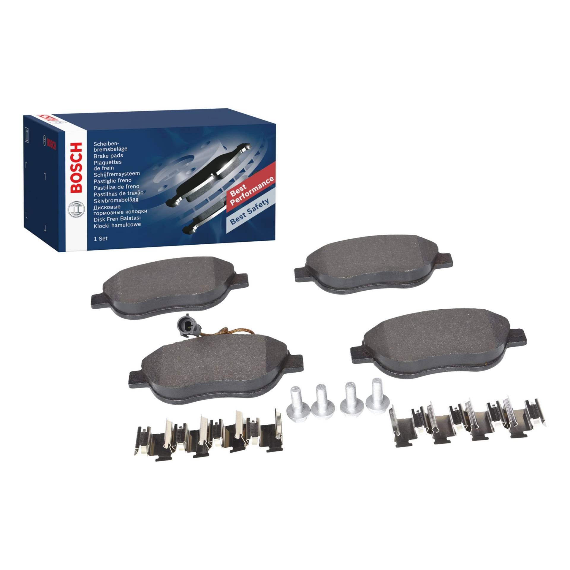 Bosch BP338 Bremsbeläge - Vorderachse - ECE-R90 Zertifizierung - vier Bremsbeläge pro Set Bosch BP338 Bremsbeläge - Vorderachse - ECE-R90 Zertifizierung - vier Bremsbeläge pro Set von Bosch Automotive