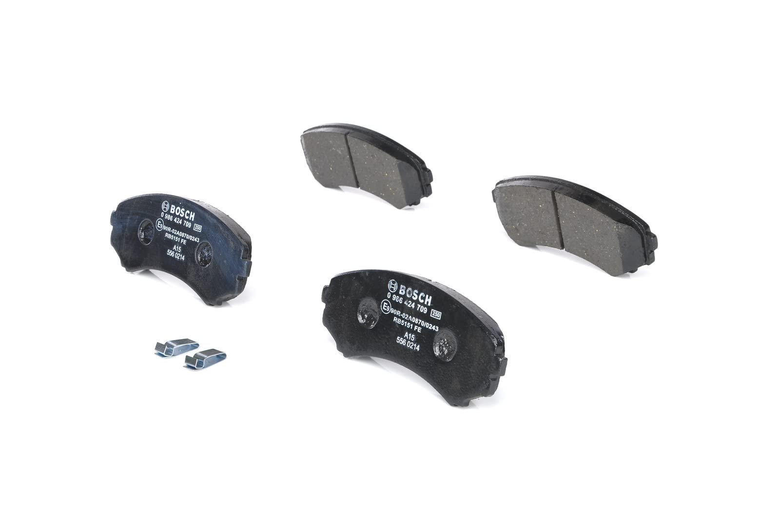 Bosch BP422 Bremsbeläge - Vorderachse - ECE-R90 Zertifizierung - vier Bremsbeläge pro Set Bosch BP422 Bremsbeläge - Vorderachse - ECE-R90 Zertifizierung - vier Bremsbeläge pro Set von Bosch Automotive