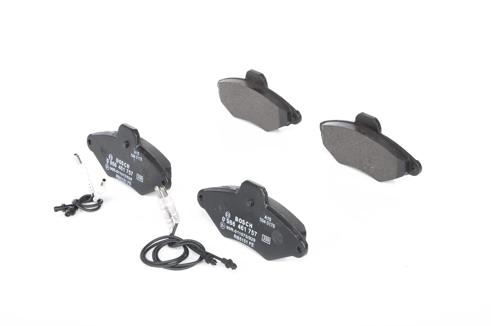 Bosch BP608 Bremsbeläge - Vorderachse - ECE-R90 Zertifizierung - vier Bremsbeläge pro Set Bosch BP608 Bremsbeläge - Vorderachse - ECE-R90 Zertifizierung - vier Bremsbeläge pro Set von Bosch Automotive