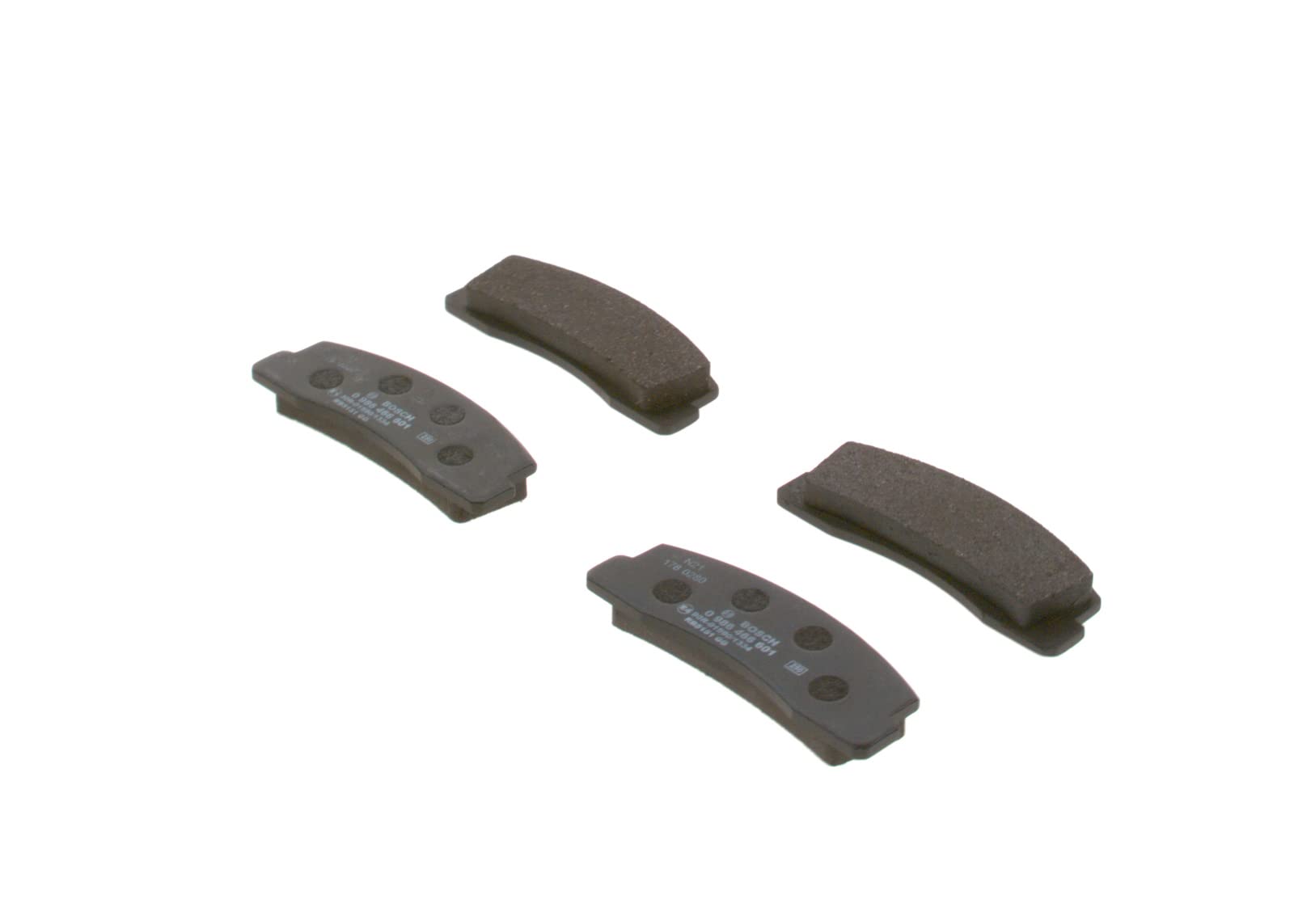 Bosch BP688 Bremsbeläge - Vorderachse - ECE-R90 Zertifizierung - vier Bremsbeläge pro Set Bosch BP688 Bremsbeläge - Vorderachse - ECE-R90 Zertifizierung - vier Bremsbeläge pro Set von Bosch Automotive