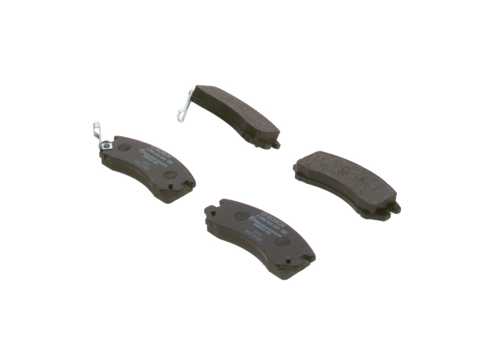 Bosch BP797 Bremsbeläge - Vorderachse - ECE-R90 Zertifizierung - vier Bremsbeläge pro Set Bosch BP797 Bremsbeläge - Vorderachse - ECE-R90 Zertifizierung - vier Bremsbeläge pro Set von Bosch Automotive