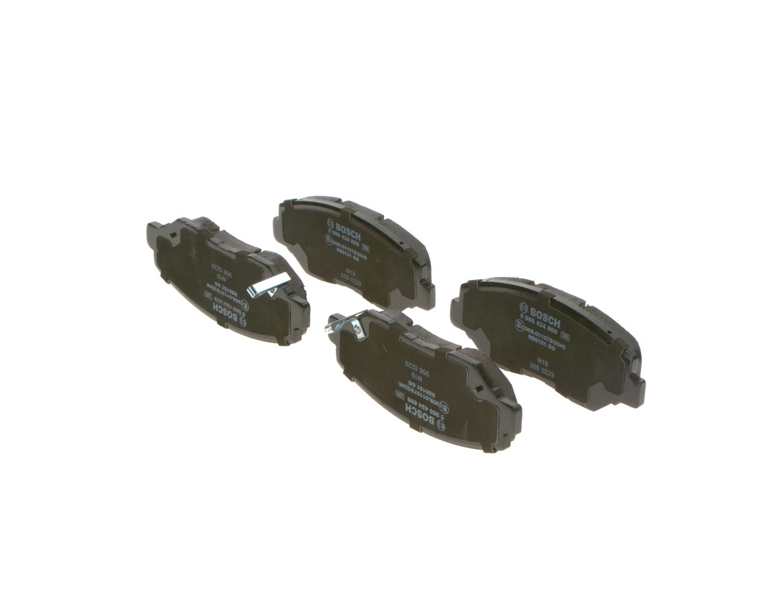 Bosch BP947 Bremsbeläge - Vorderachse - ECE-R90 Zertifizierung - vier Bremsbeläge pro Set Bosch BP947 Bremsbeläge - Vorderachse - ECE-R90 Zertifizierung - vier Bremsbeläge pro Set von Bosch Automotive