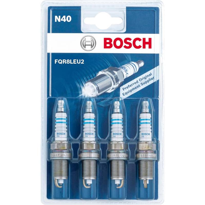 Bosch 0242230806 (N40), Zündkerzen 4er-Set - für ein zuverlässiges Kaltstartverhalten und lange Lebensdauer - mit robustem Design von Bosch Automotive