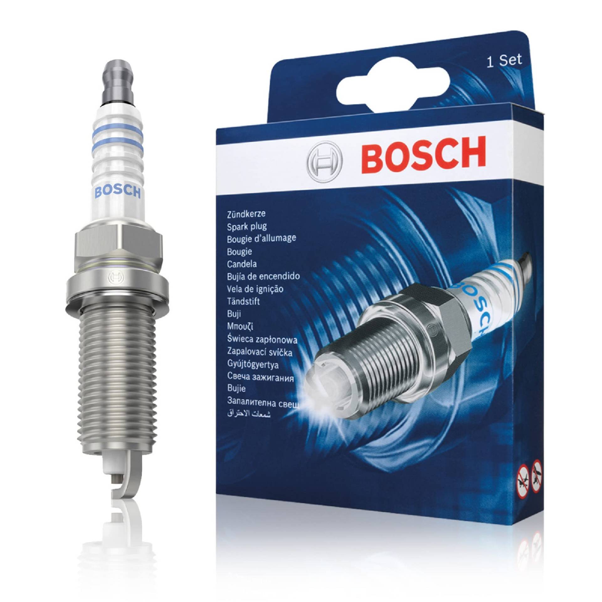 Bosch FR8SC (+42) - Nickel Zündkerzen - 4er Set von Bosch Automotive