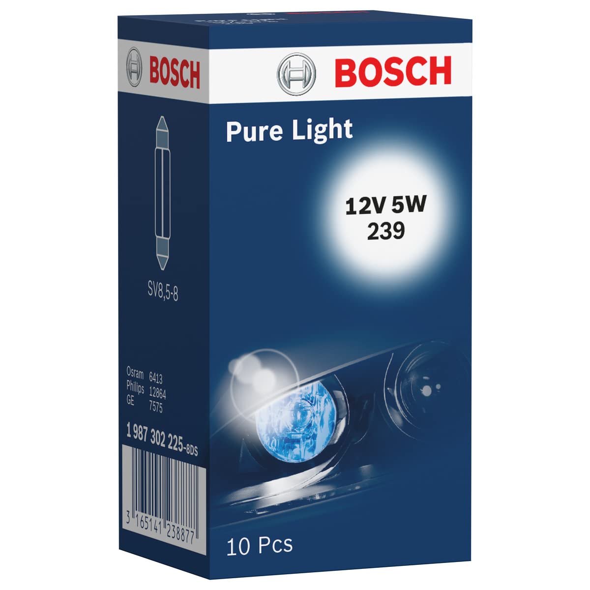 Bosch Glühlampe für Kennzeichenleuchte, 1 987 302 225 von Bosch Automotive