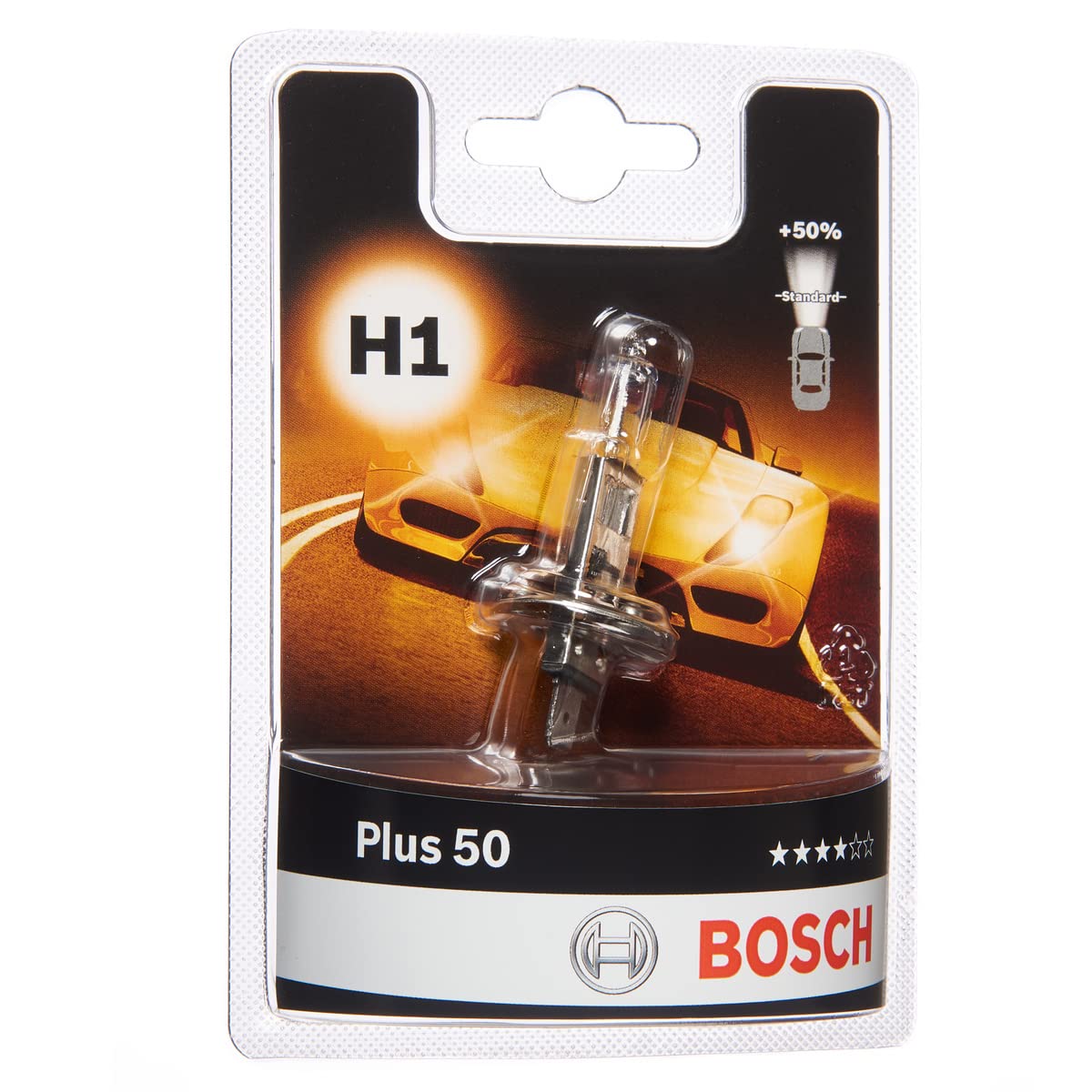Bosch H1 Plus 50 Lampe - 12 V 55 W P14,5s - 1 Stück von Bosch Automotive
