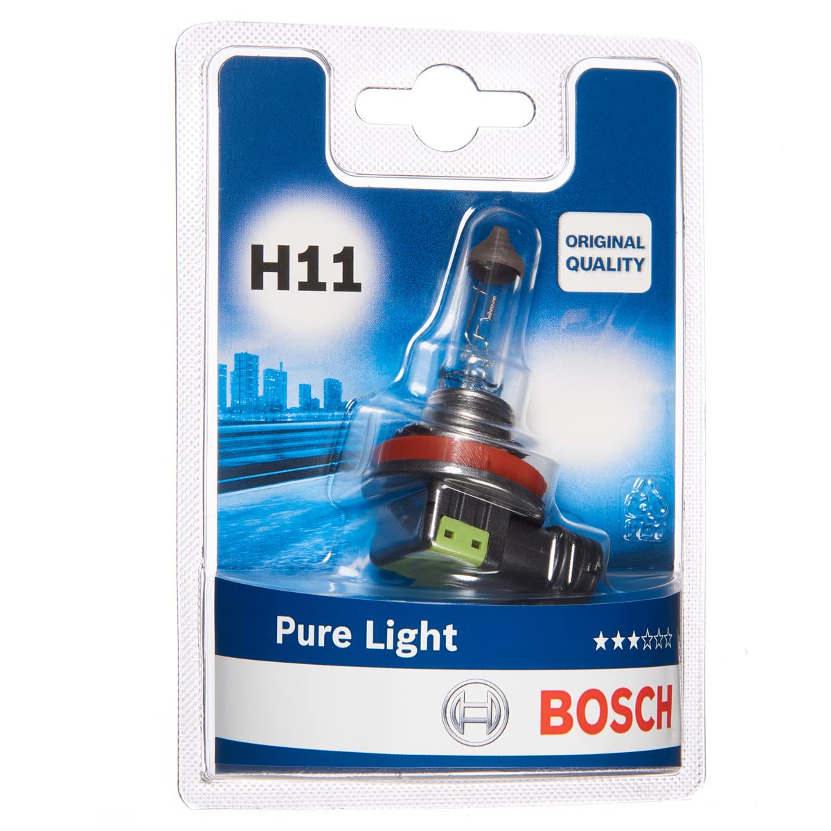 Bosch H11 Lampe Pure Light 12V 55W PGJ19-2 (1 Stück) Bosch H11 Lampe Pure Light 12V 55W PGJ19-2 (1 Stück) von Bosch Automotive