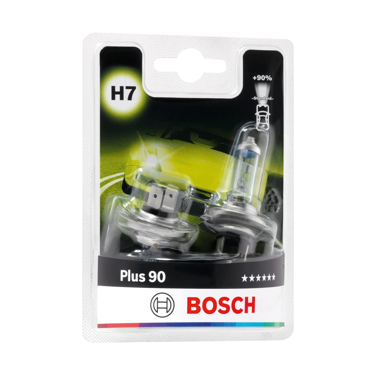 Bosch H7 Plus 90 Lampen - 12 V 55 W PX26d - 2 Stücke Bosch H7 Plus 90 Lampen - 12 V 55 W PX26d - 2 Stücke von Bosch Automotive