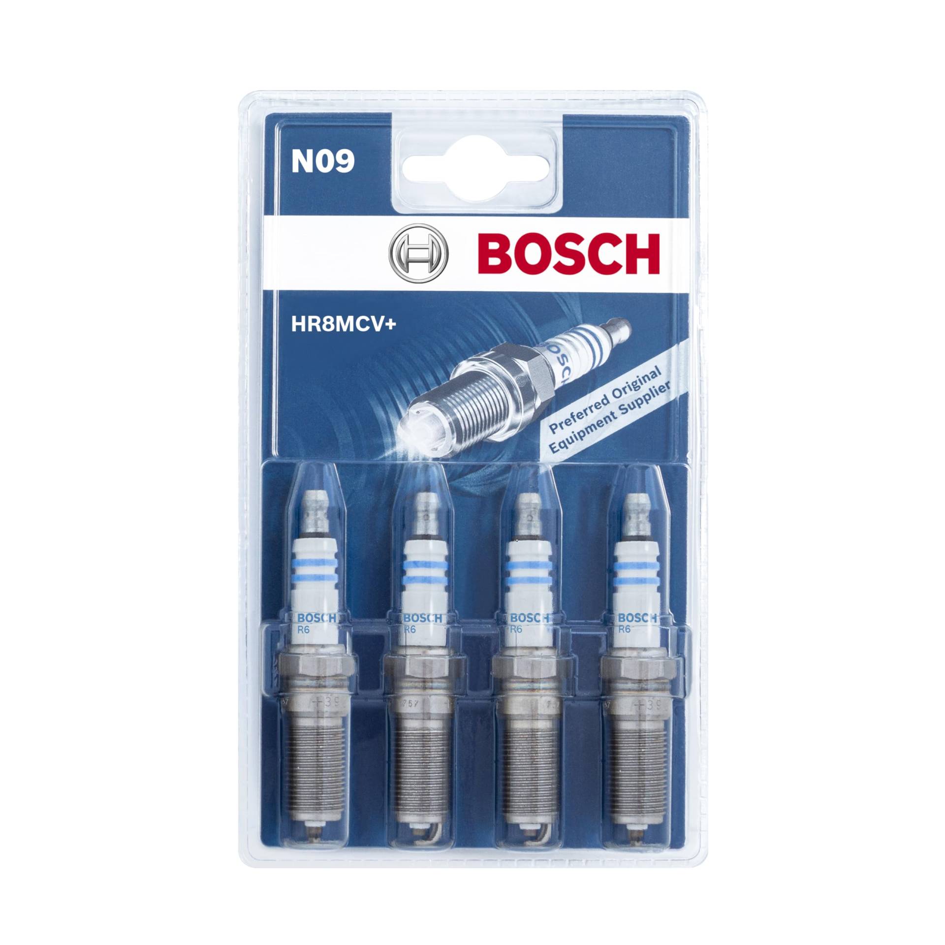 Bosch HR8MCV+ (N09) - Nickel Zündkerzen - 4er Set von Bosch Automotive
