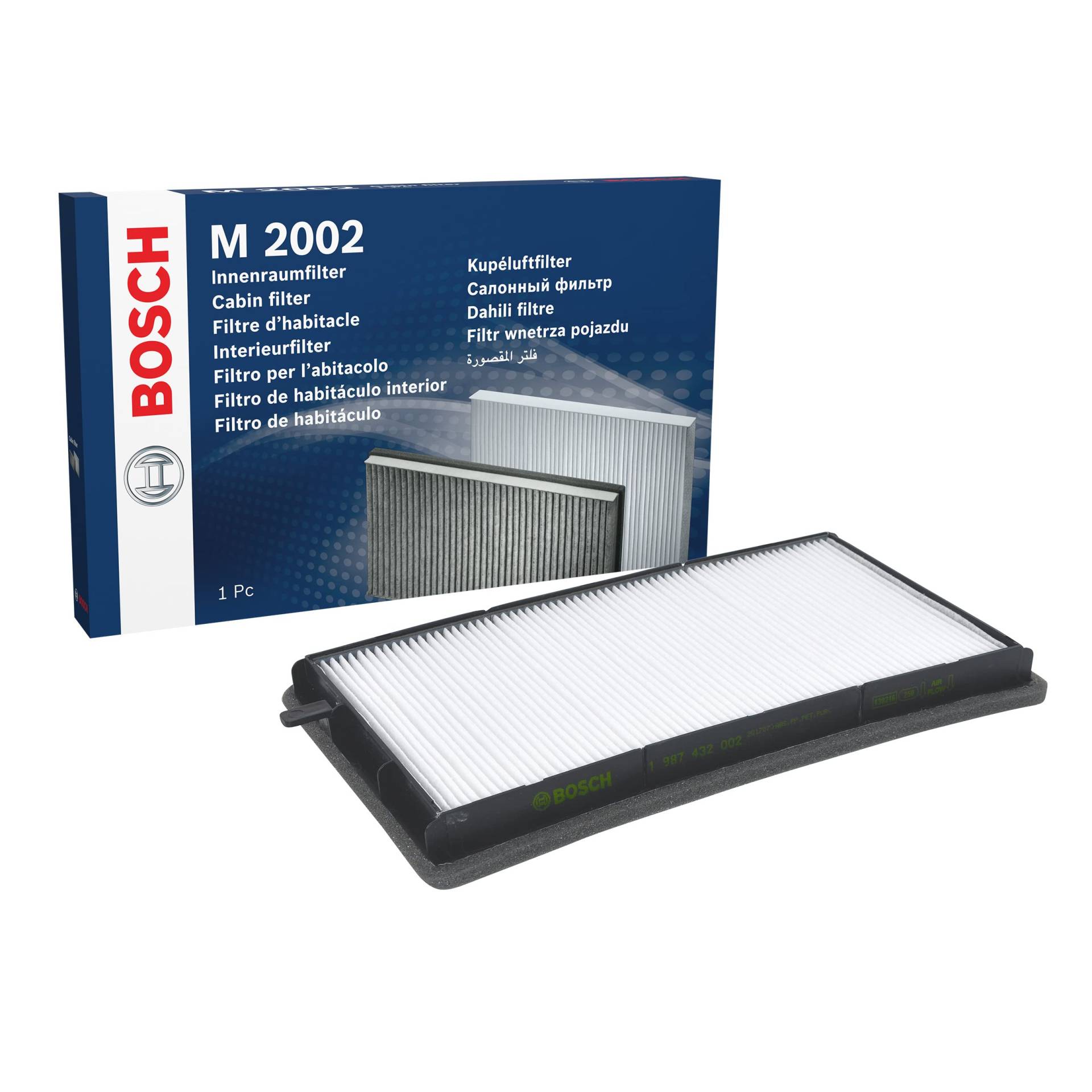Bosch M2002 - Innenraumfilter Standard, 1 Stück (1er Pack) von Bosch Automotive