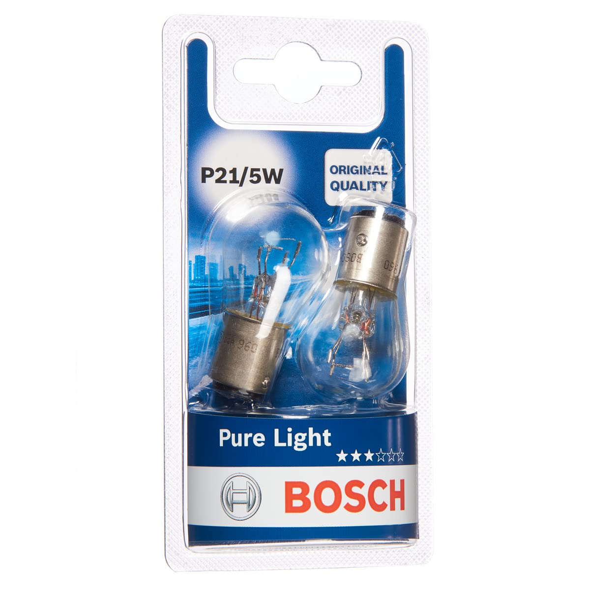 Bosch P21/5W Pure Light Fahrzeuglampen - 12 V 21/5 W BAY15d - 2 Stücke Bosch P21/5W Pure Light Fahrzeuglampen - 12 V 21/5 W BAY15d - 2 Stücke von Bosch Automotive