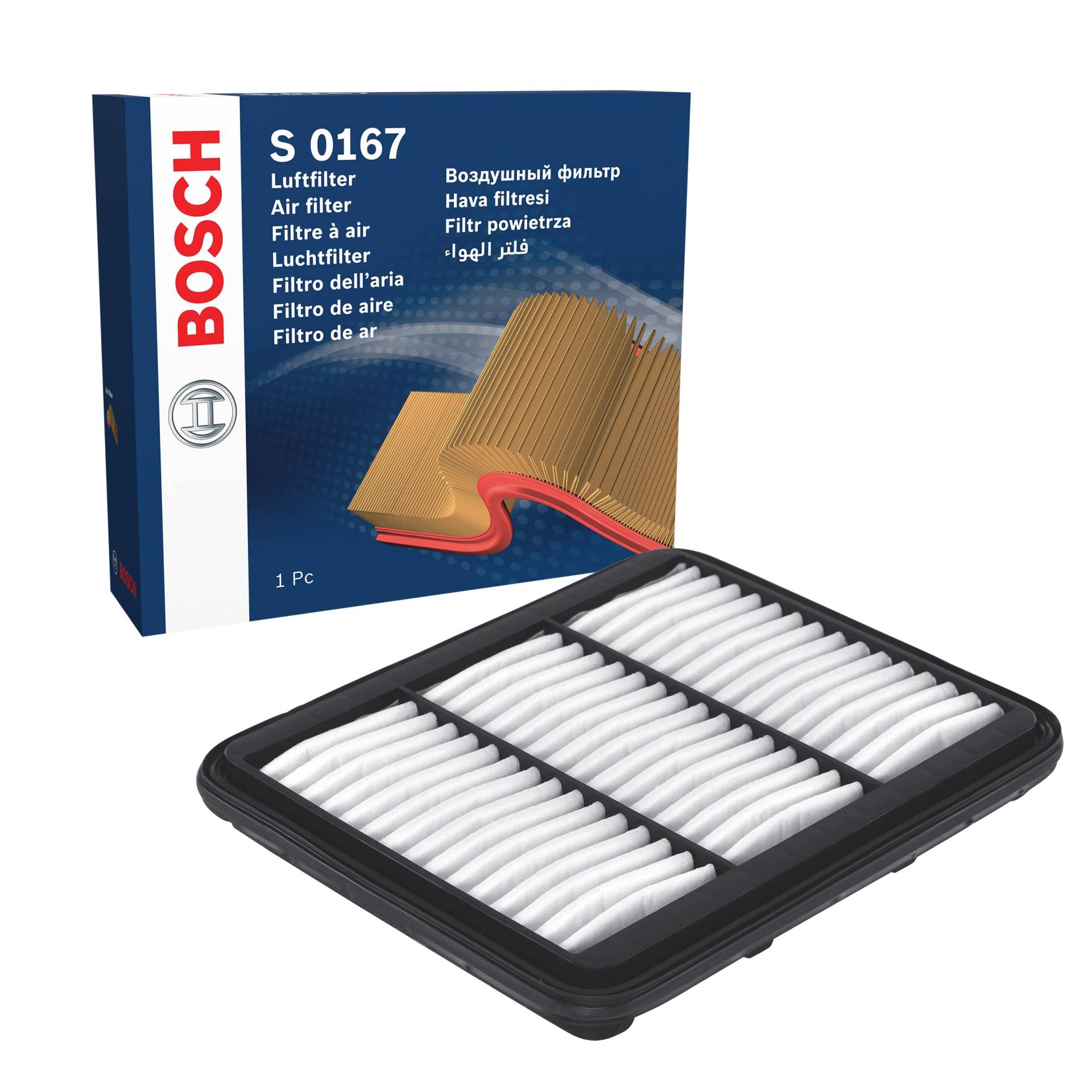 Bosch S0167 - Luftfilter Auto von Bosch Automotive