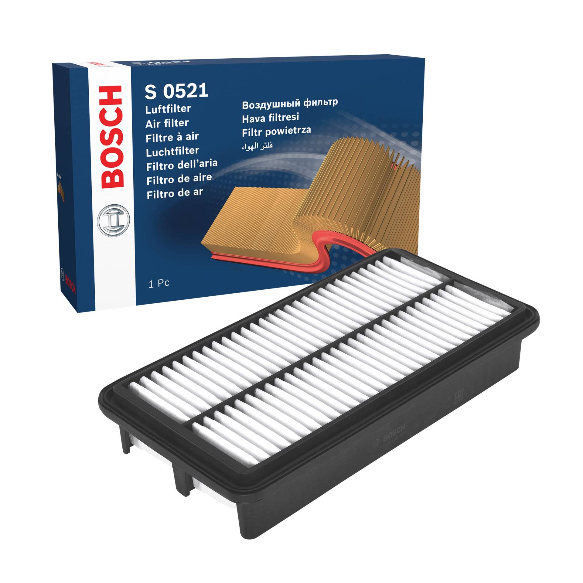 Bosch S0521 - Luftfilter Auto von Bosch Automotive