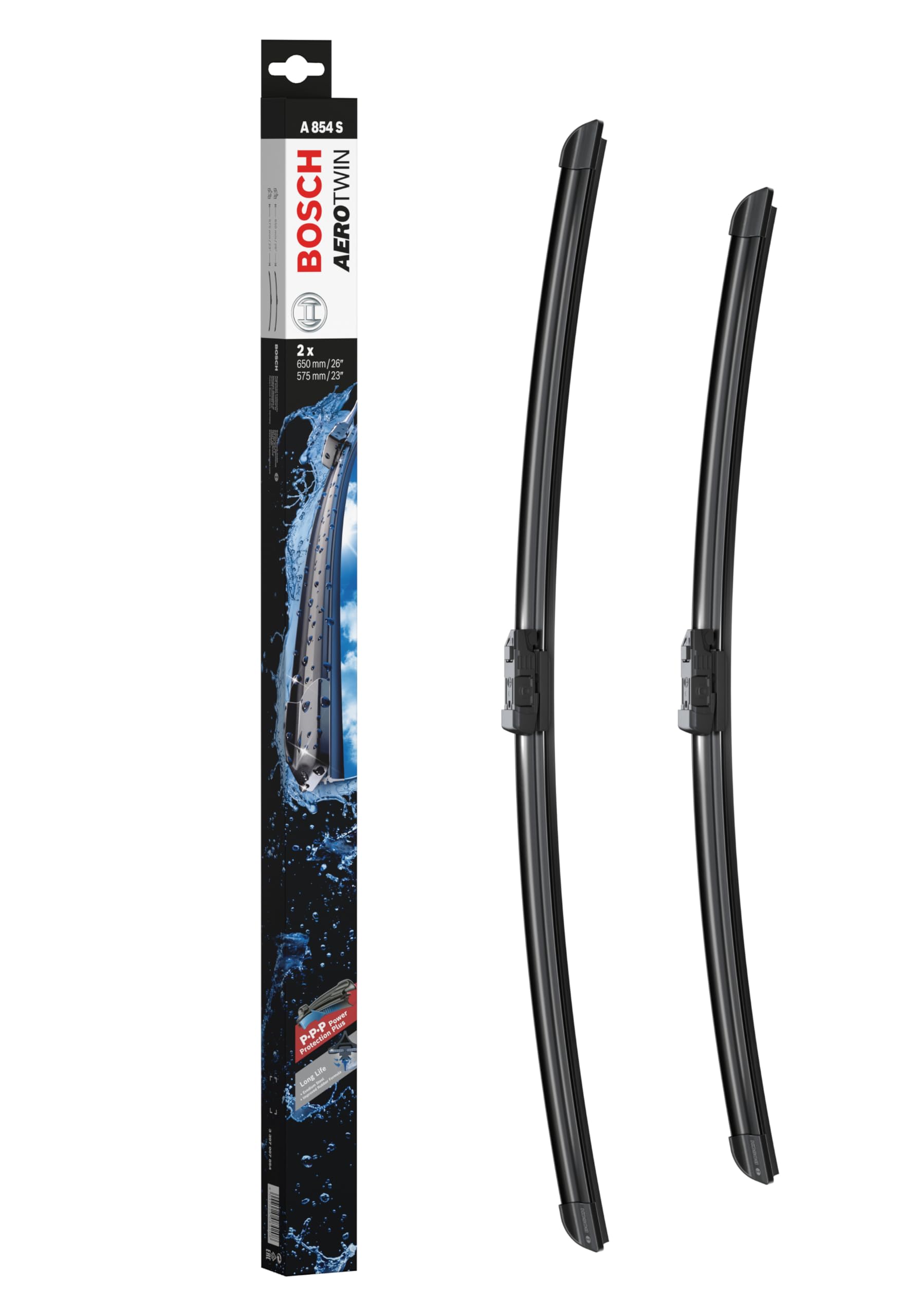Bosch Scheibenwischer Aerotwin A854S, Länge: 650mm/575mm – Set für Frontscheibe Bosch Scheibenwischer Aerotwin A854S, Länge: 650mm/575mm – Set für Frontscheibe von Bosch