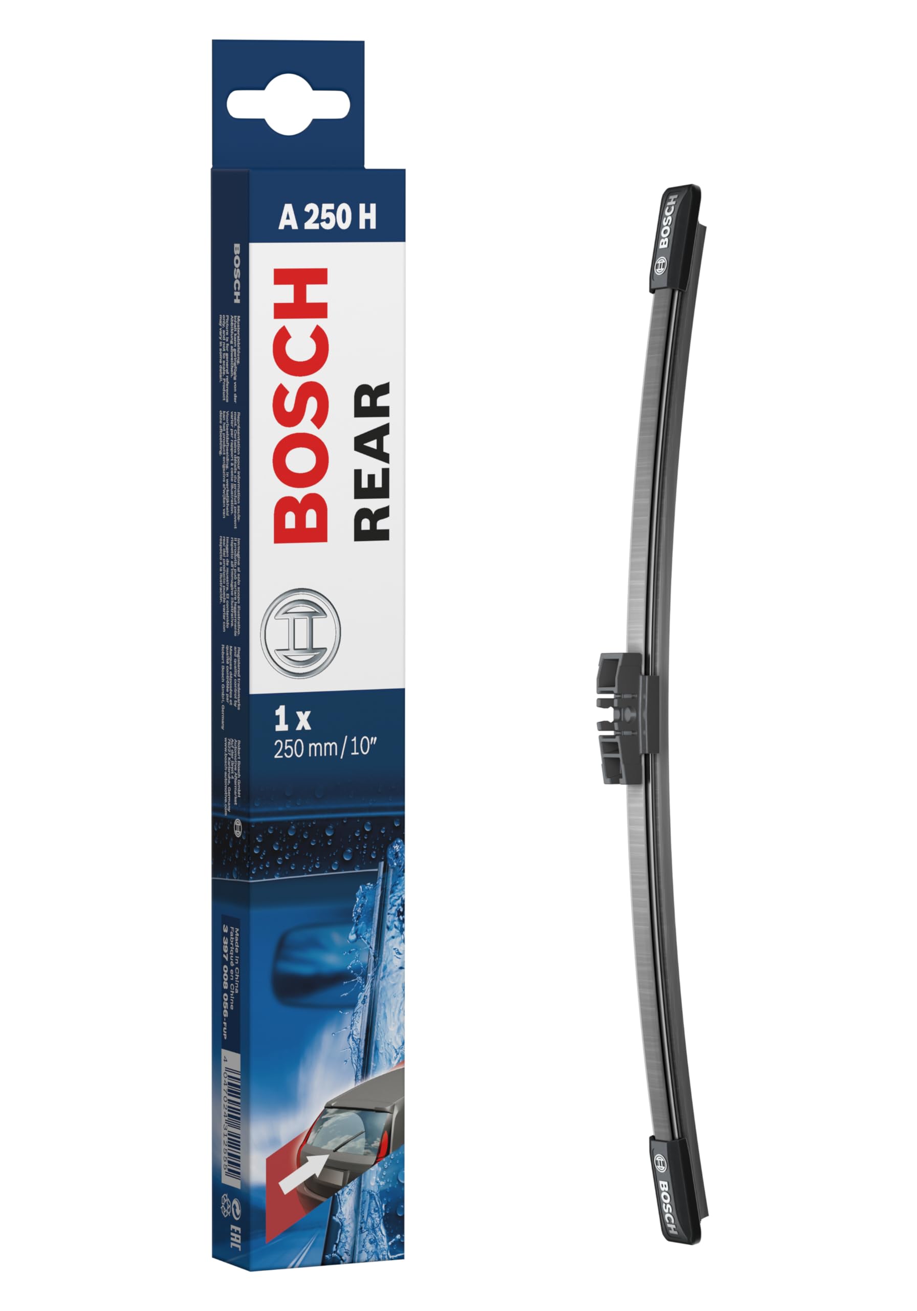Bosch Scheibenwischer Rear A250H, Länge: 250mm – Scheibenwischer für Heckscheibe Bosch Scheibenwischer Rear A250H, Länge: 250mm – Scheibenwischer für Heckscheibe von BOSCH