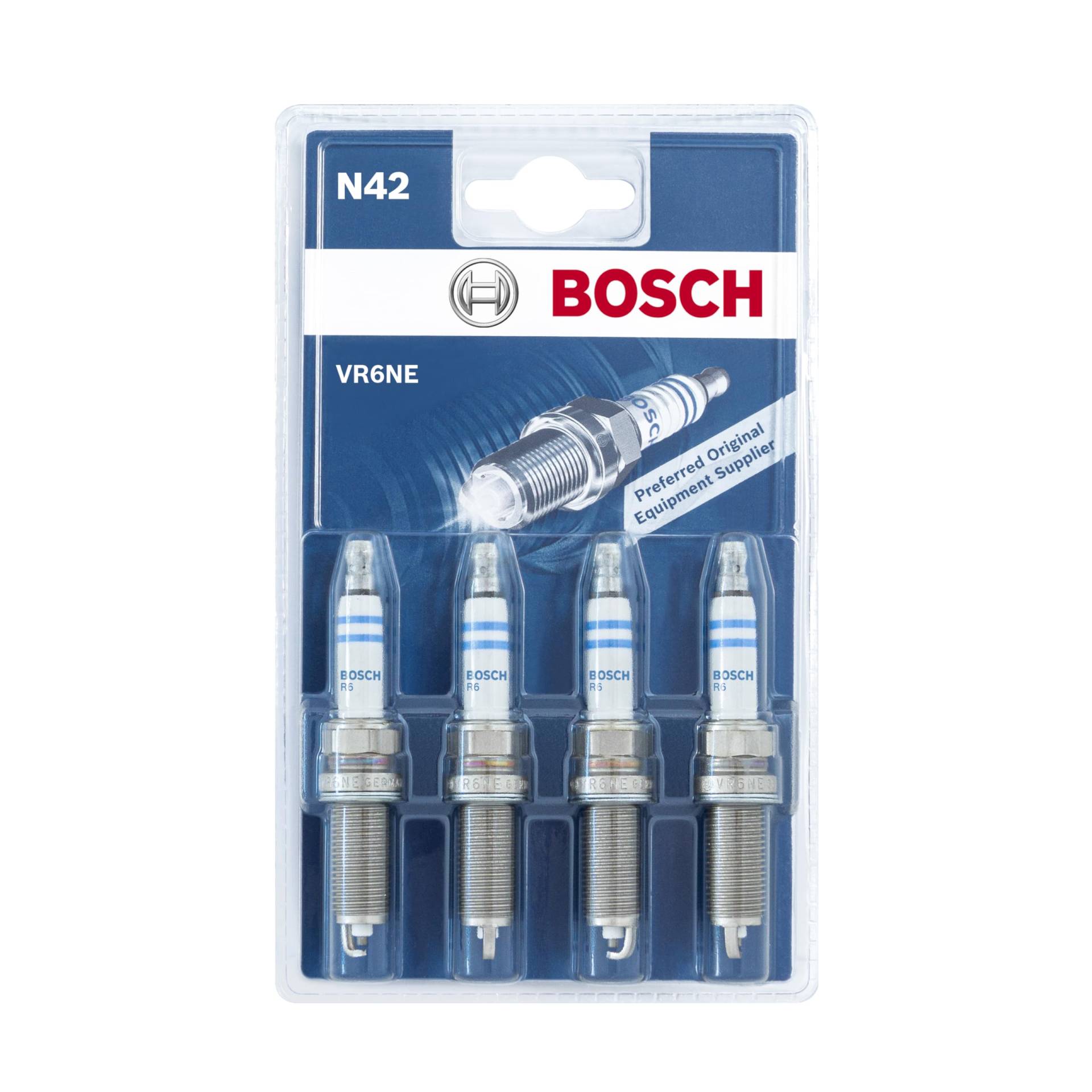 Bosch VR6NE (N42) - Nickel Zündkerzen - 4er Set von Bosch Automotive