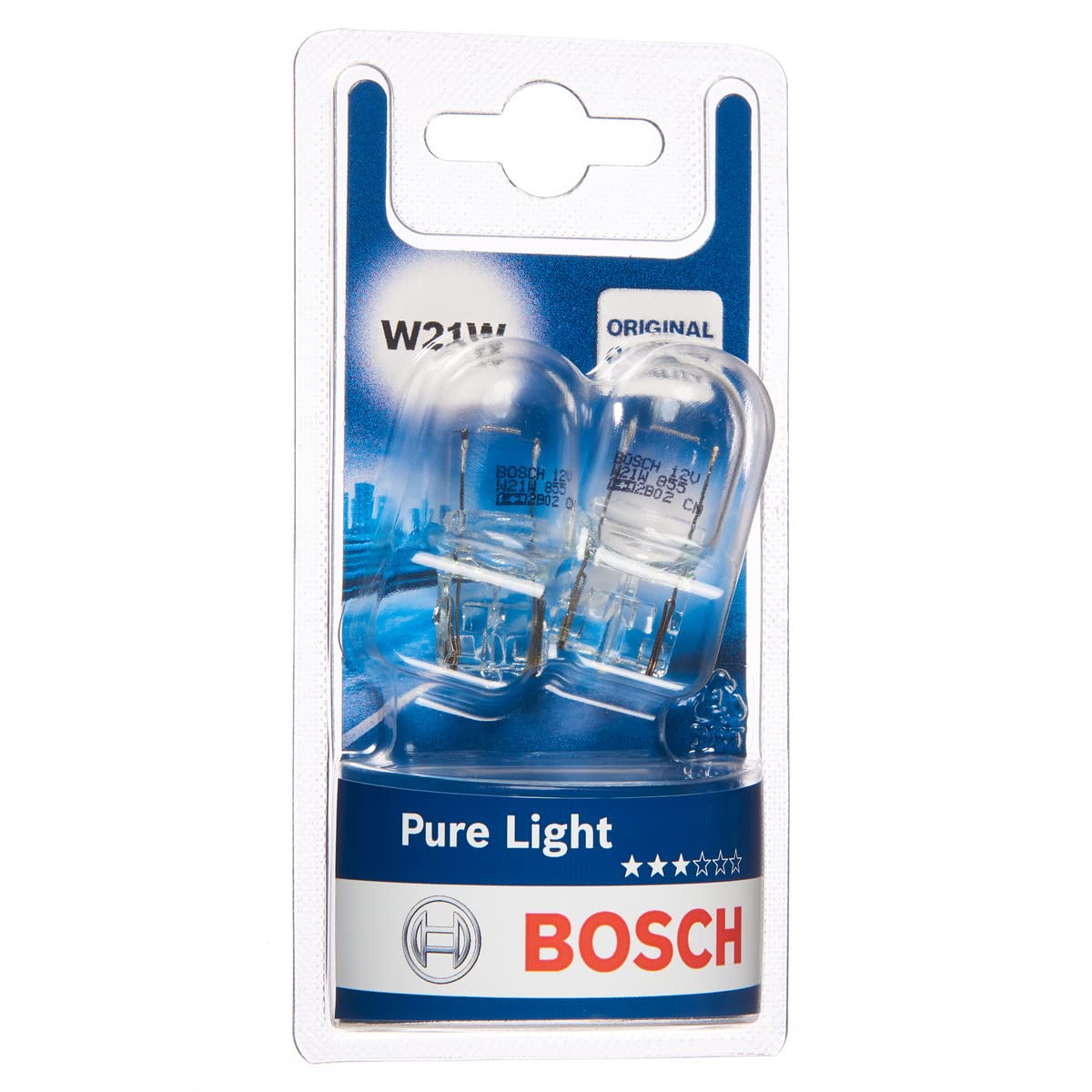 Bosch W21W Lampe Pure Light 12V 21W W3x16d (2 Stück) Bosch W21W Lampe Pure Light 12V 21W W3x16d (2 Stück) von Bosch Automotive