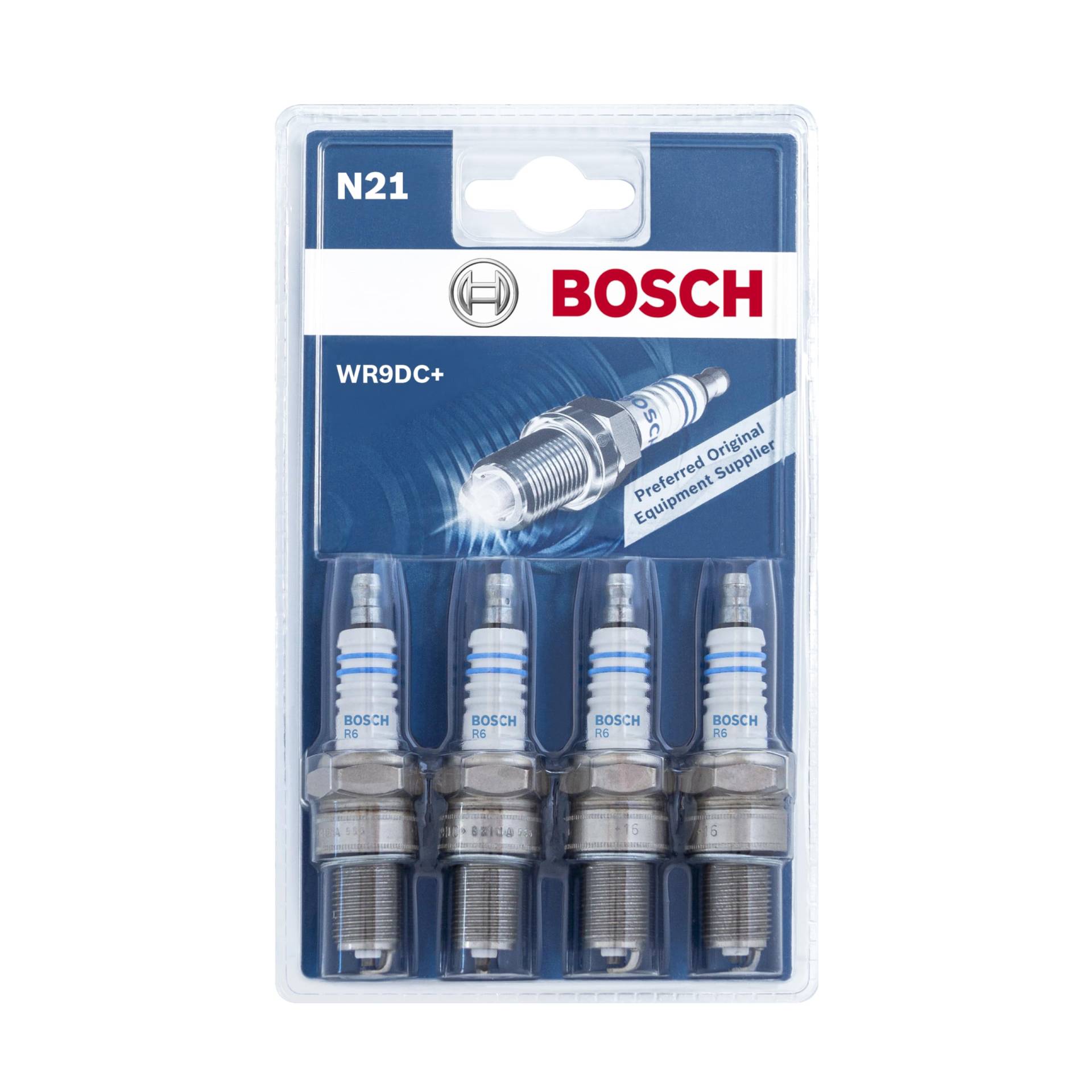 Bosch WR9DC+ (N21) - Nickel Zündkerzen - 4er Set von Bosch Automotive