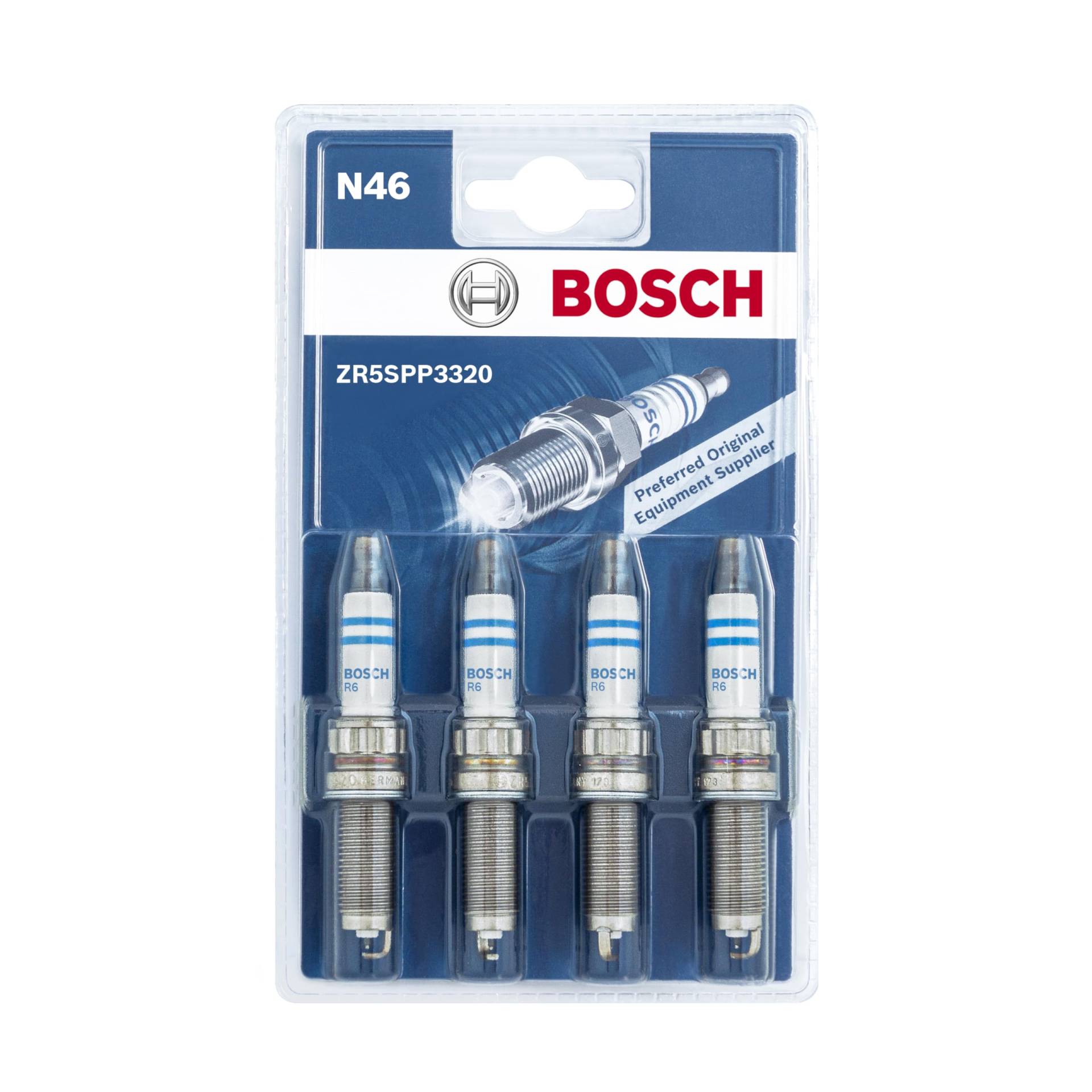 Bosch ZR5SPP3320 (N46) - Zündkerzen Double Platinum - 4er Set von Bosch Automotive