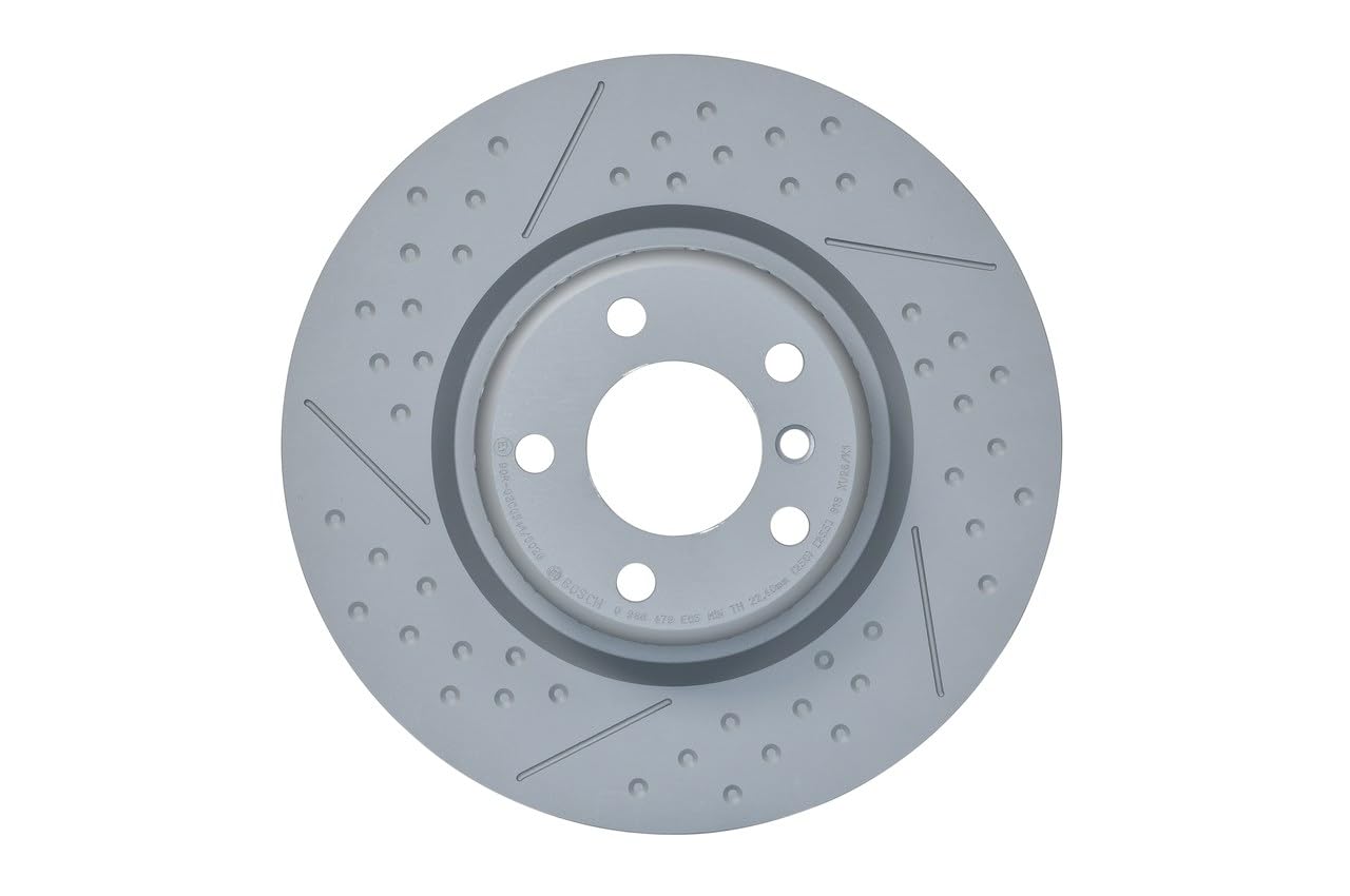 2x BOSCH Bremsscheibe Hinten Ø345mm Höhe: 66.1mm Dicke: 24mm Lochkreis-Ø: 120mm Belüftet, zweiteilige Bremsscheibe, geschlitzt/gelocht 0 986 479 E05 2x BOSCH Bremsscheibe Hinten Ø345mm Höhe: 66.1mm Dicke: 24mm Lochkreis-Ø: 120mm Belüftet, zweiteilige Bremsscheibe, geschlitzt/gelocht 0 986 479 E05 von BOSCH