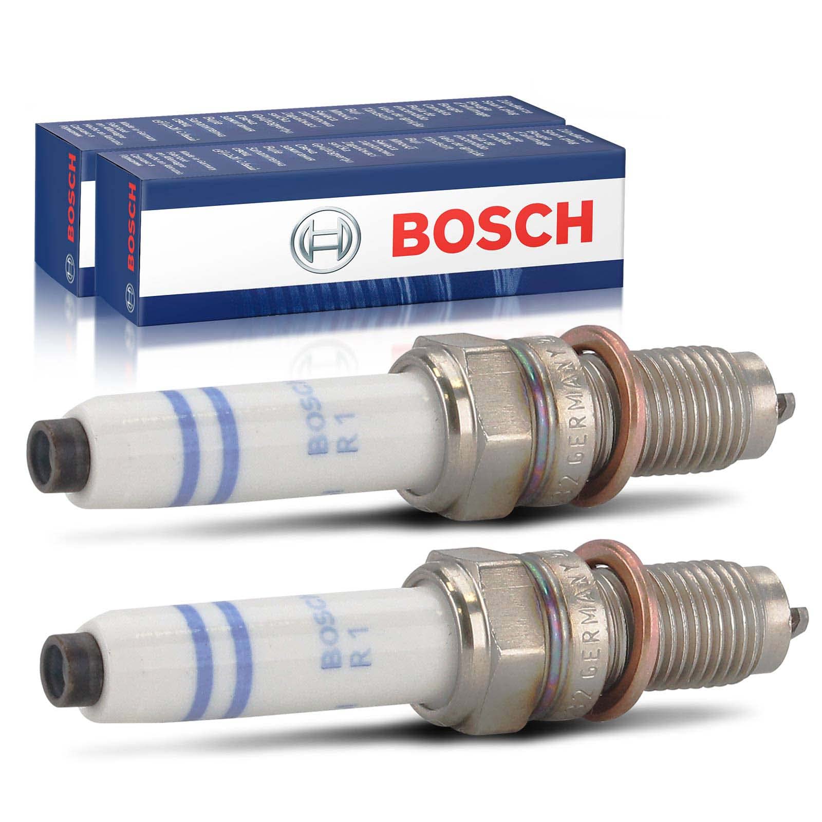 2x Original BOSCH 0241145523 Zündkerze Kompatibel mit A1 8X1 8XK 1.4L 2012-2018 A3 8V1 8VK 1.2L 1.4L 2013-2017 Octavia III 5E3 NL3 NR3 1.2L 1.4L 2012-Heute von Bosch