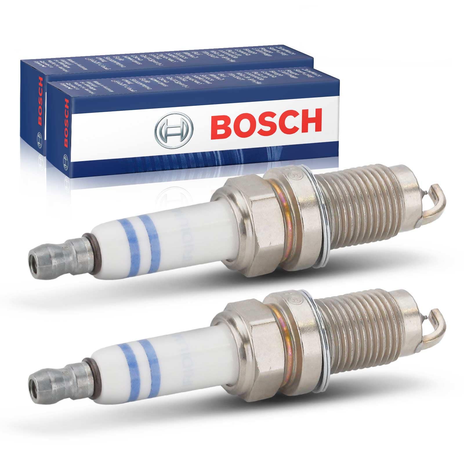 2x Original BOSCH 0242240665 Zündkerze Kompatibel mit A1 8X1 8XK 1.2L 1.4L 2010-2015 A3 8P1 1.2L 1.4L 2007-2012 E.O.S 1F7 1F8 1.4L 2007-2015 P.a.s.s.a.t 362 1.4L 2010-2014 von Bosch