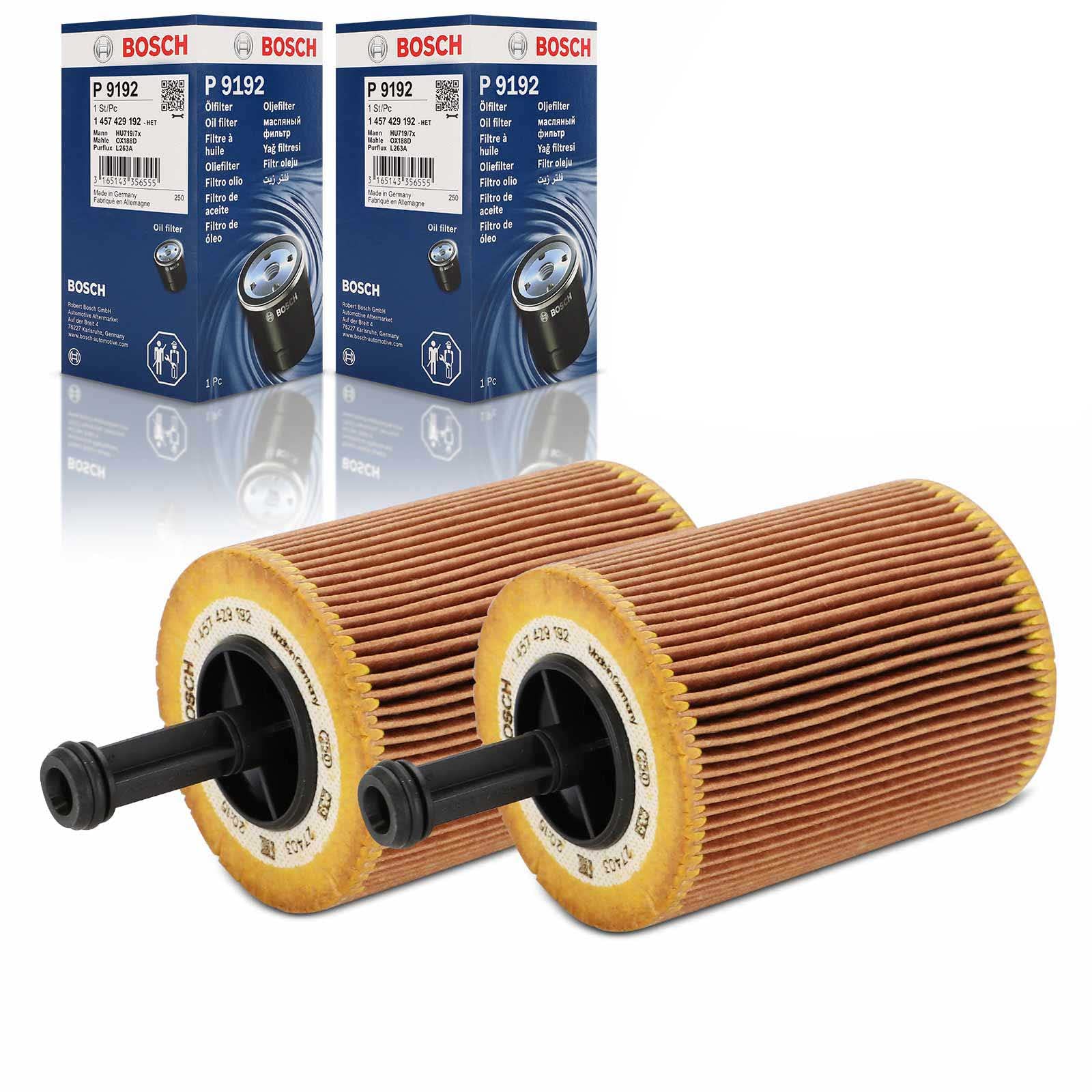 2x Original BOSCH 1457429192 Ölfilter Kompatibel mit A2 8Z0 2000-2005 A3 8P1 2003-2010 A4 8K2 8EC B8 B7 2004-2012 A5 8T3 2008-2013 TT 8J3 2006-2010 Arosa 6H 2000-2004 2x Original BOSCH 1457429192 Ölfilter Kompatibel mit A2 8Z0 2000-2005 A3 8P1 2003-2010 A4 8K2 8EC B8 B7 2004-2012 A5 8T3 2008-2013 TT 8J3 2006-2010 Arosa 6H 2000-2004 von Bosch