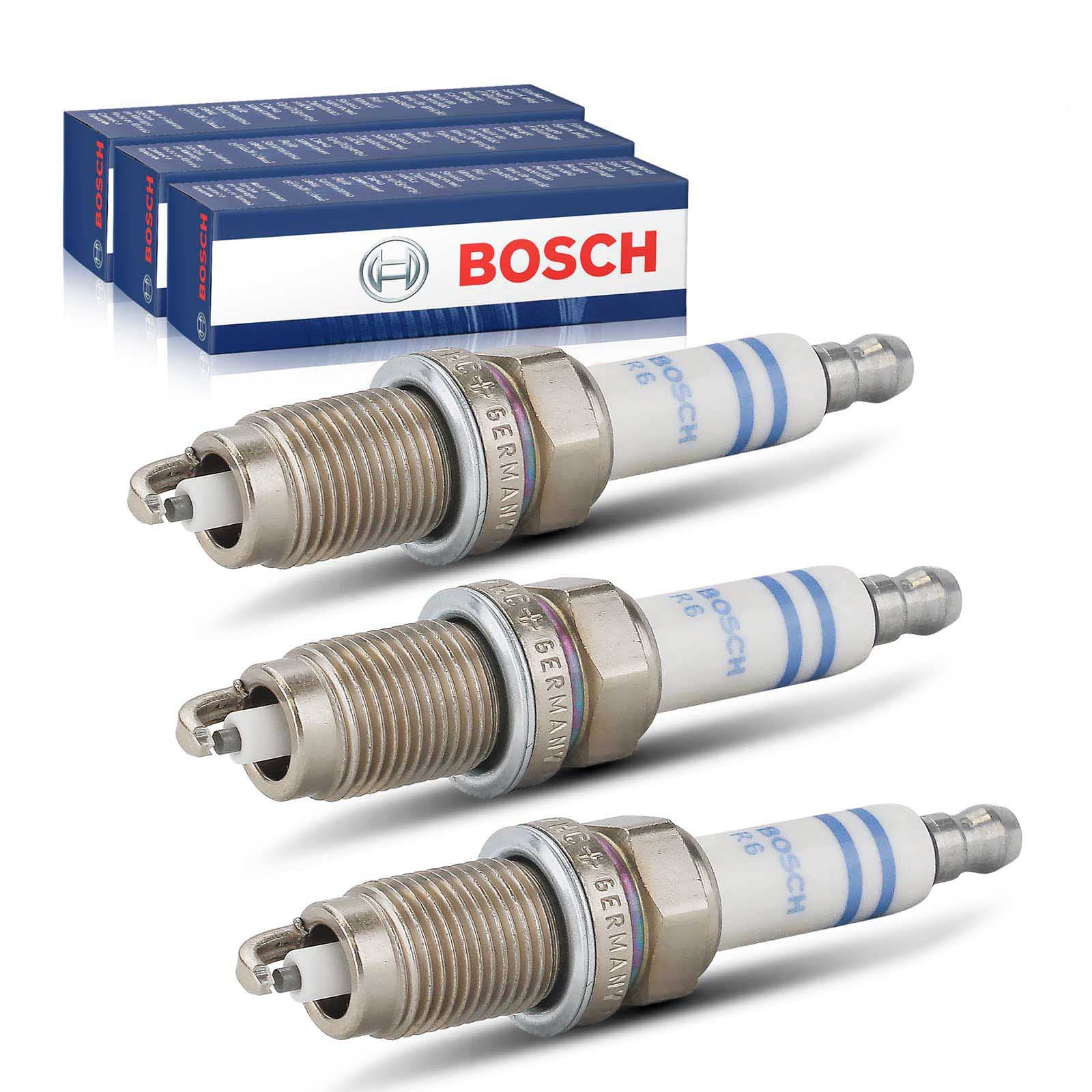 3x Original BOSCH 0242236565 Zündkerze Kompatibel mit Cherokee XJ 2.5L 4.0L 2000-2001 Wrangler II TJ 2.5L 4.0L 2000-2006 Ibiza III 6L1 1.2L-1.6L 2002-2009 Golf V 1K1 1.4L 2006-2008 von Bosch