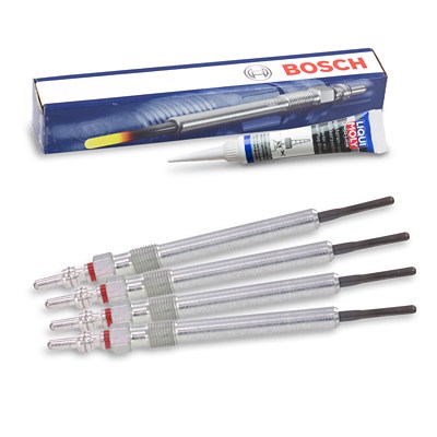 Bosch 4x Glühkerze + Glühkerzenfett für Audi, Seat, Skoda, VW Bosch 4x Glühkerze + Glühkerzenfett für Audi, Seat, Skoda, VW von Bosch