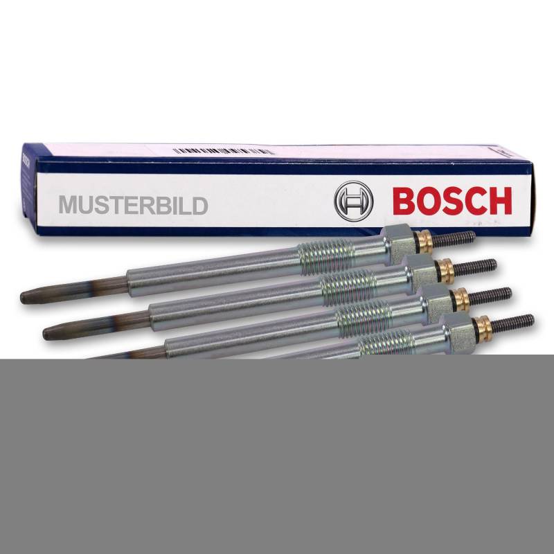 BOSCH 4x Glühkerze Duraterm 0250202023, Saugglocke, automatisch, grau von Bosch