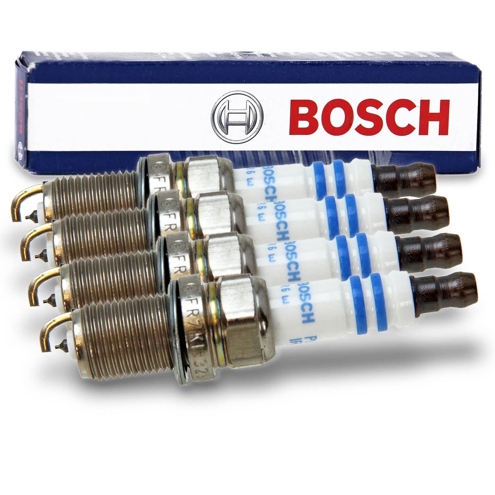 Bosch 4x Original Bosch 0 242 236 571 Zündkerze FR7KI332S von Bosch Automotive