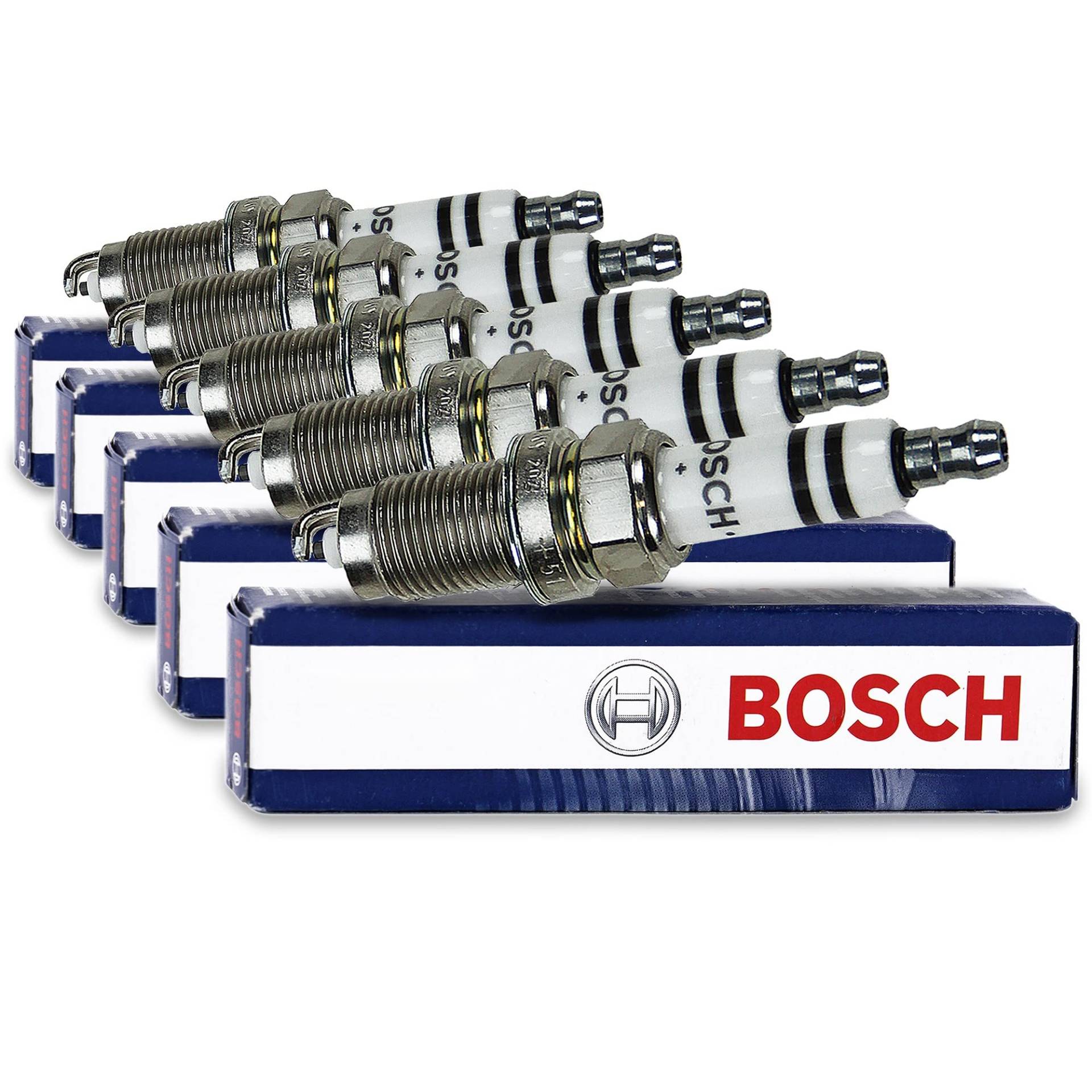 5x Original BOSCH Zündkerze Zündkerzen FR7HC+ von Bosch
