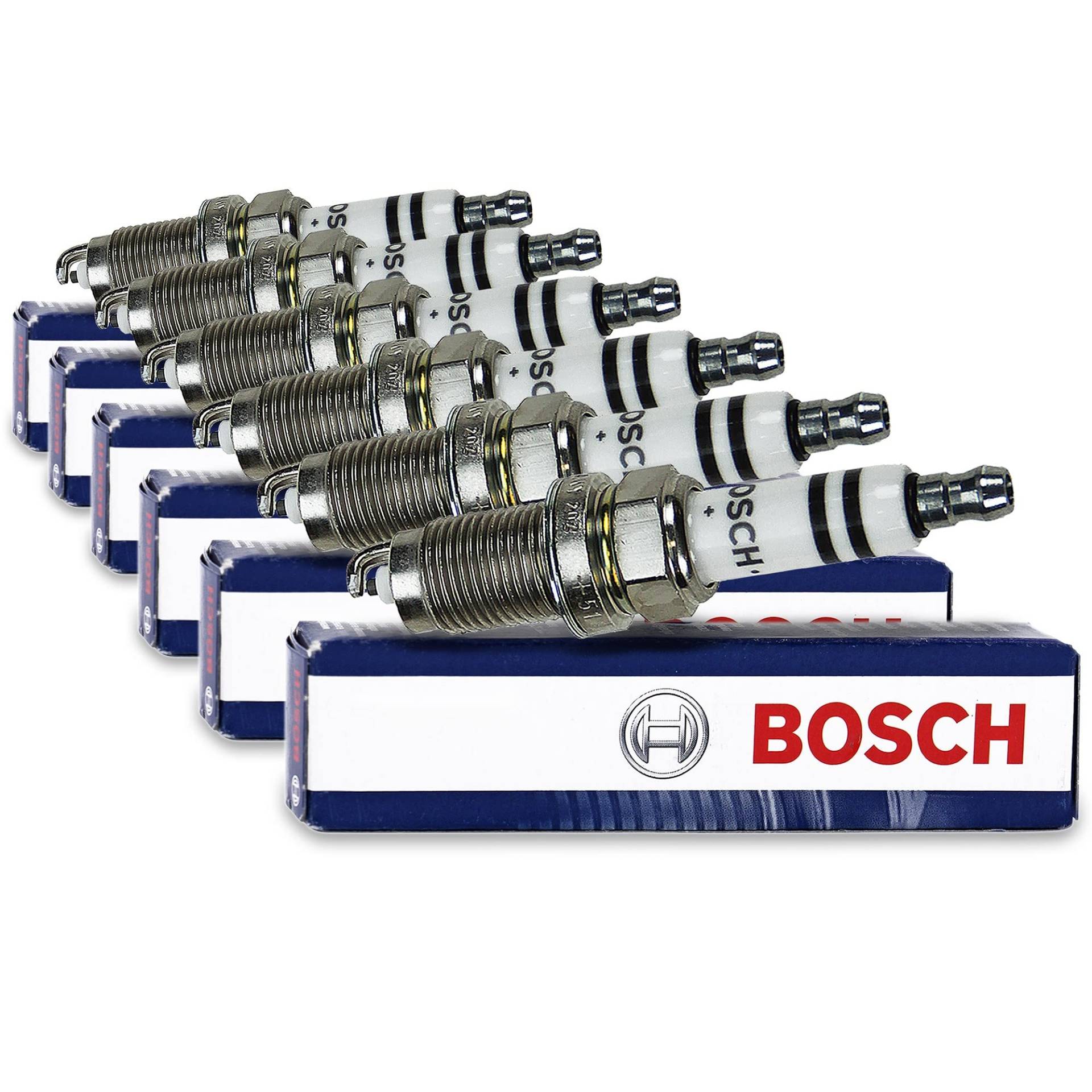 6x Original BOSCH Zündkerze Zündkerzen FR7HC+ von Bosch