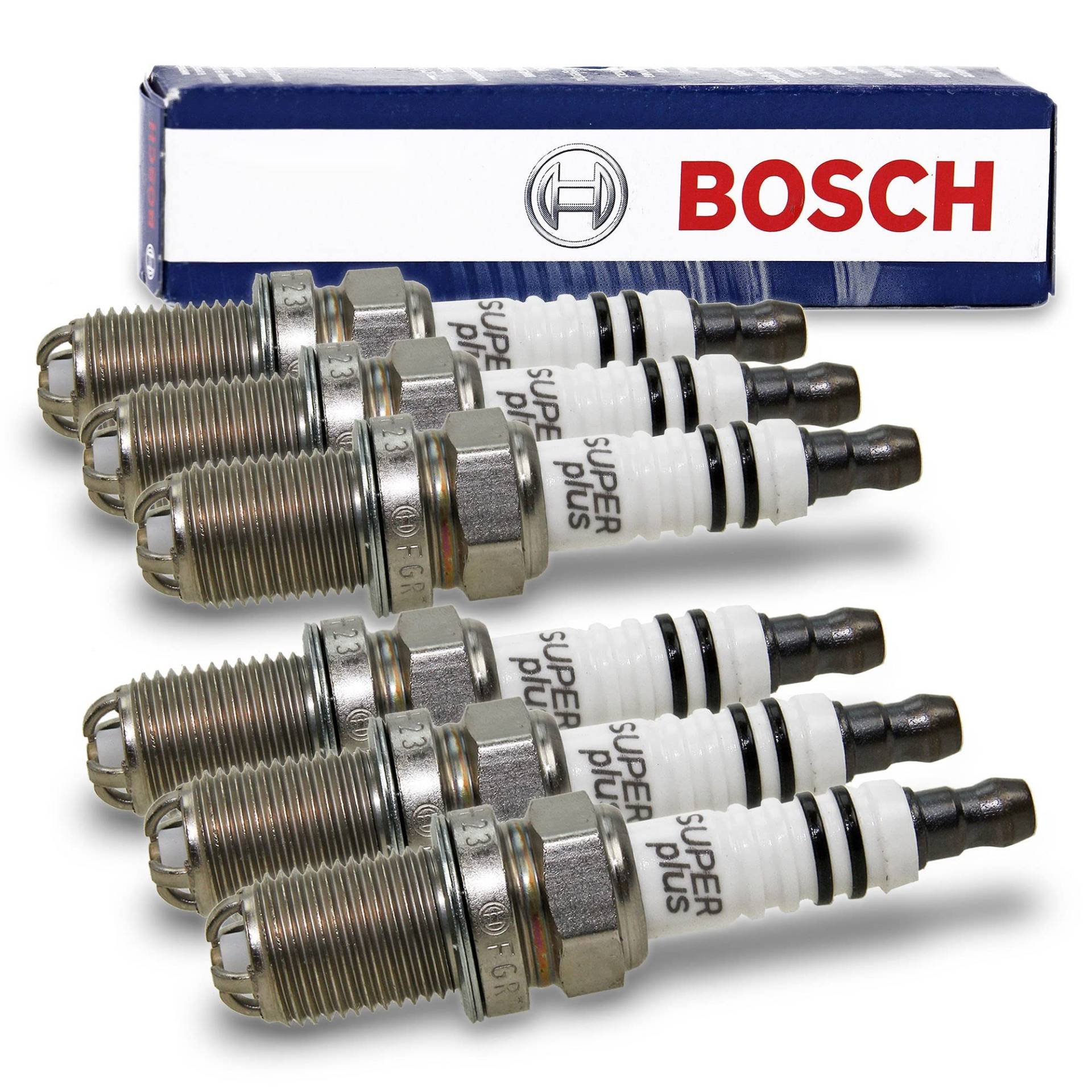 6x Zündkerze BOSCH Super Plus FGR7DQE+ von Bosch