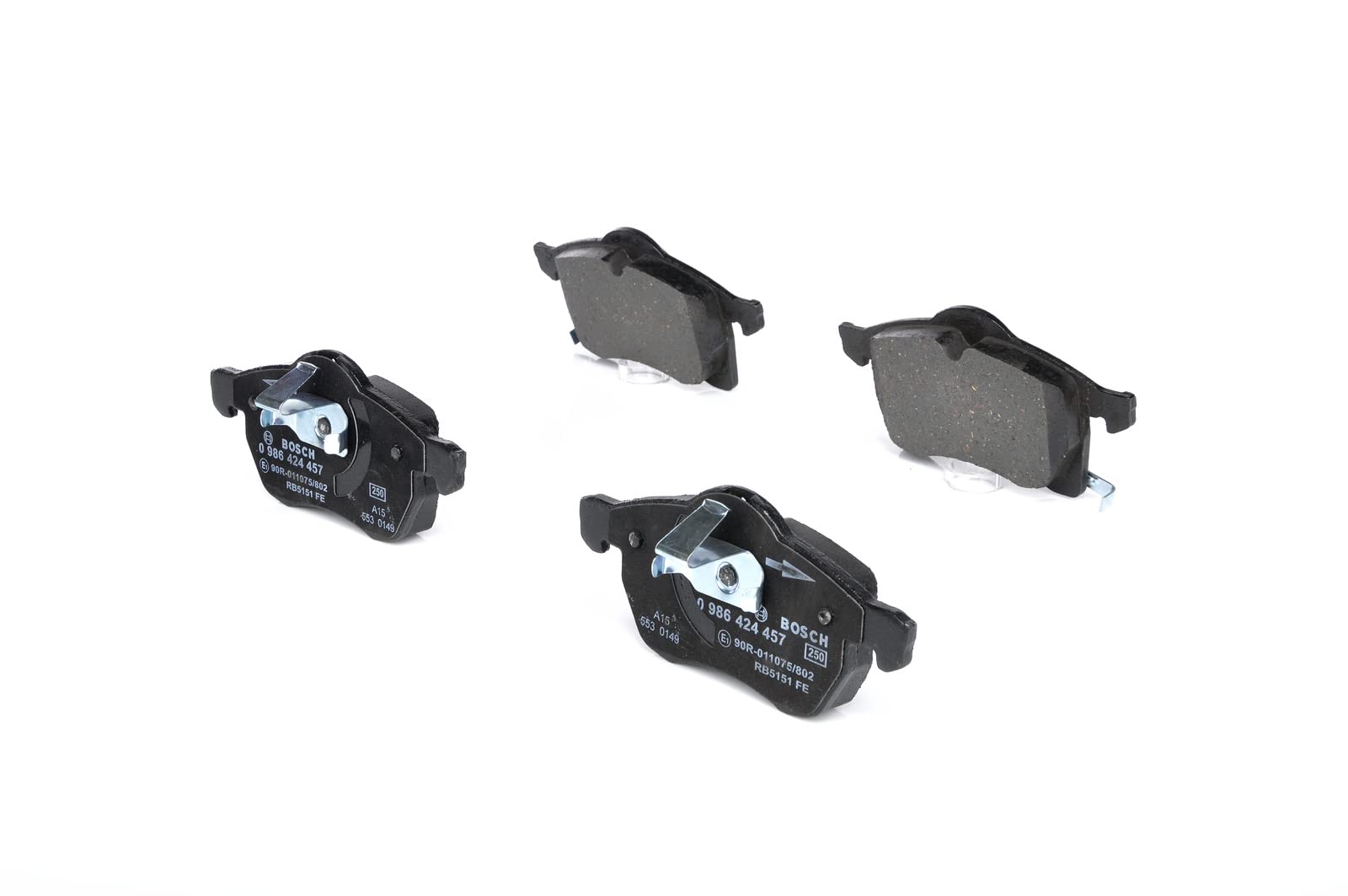 Bosch Automotive 0 986 424 457 Bremsbelagsatz, Scheibenbremse - (4-teilig) von Bosch Automotive
