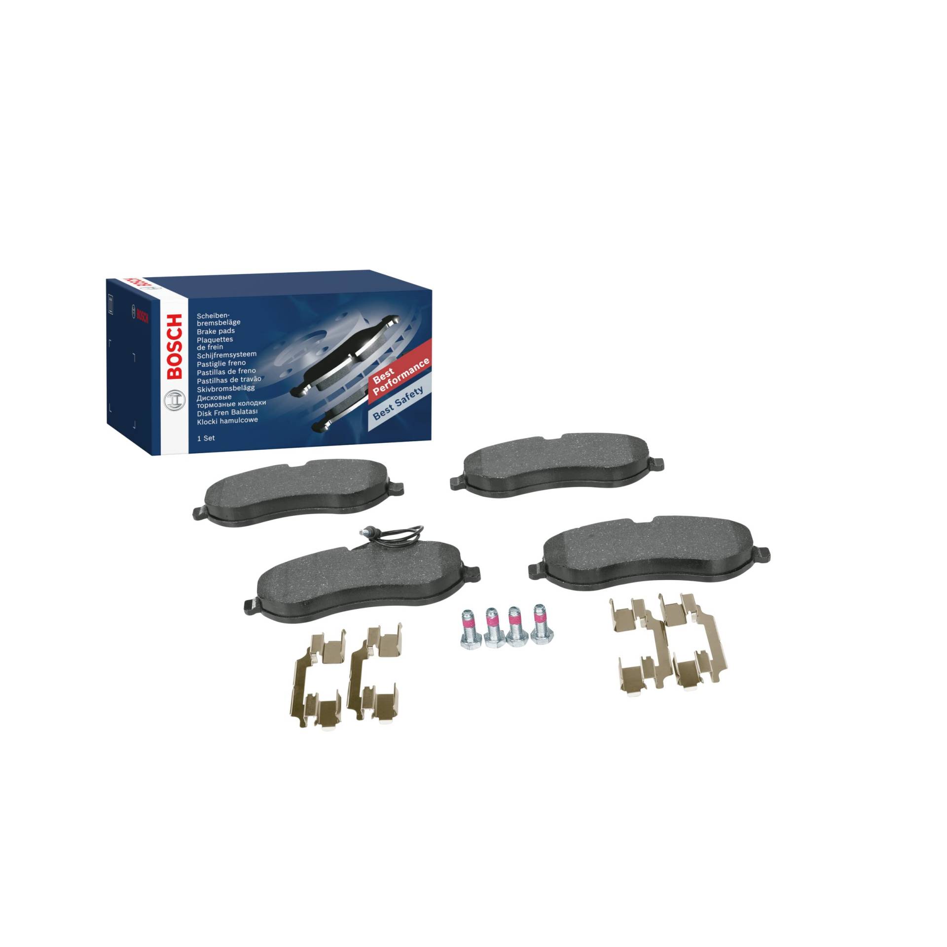 Bosch BP1074 Bremsbeläge - Vorderachse - ECE-R90 Zertifizierung - vier Bremsbeläge pro Set von Bosch Automotive