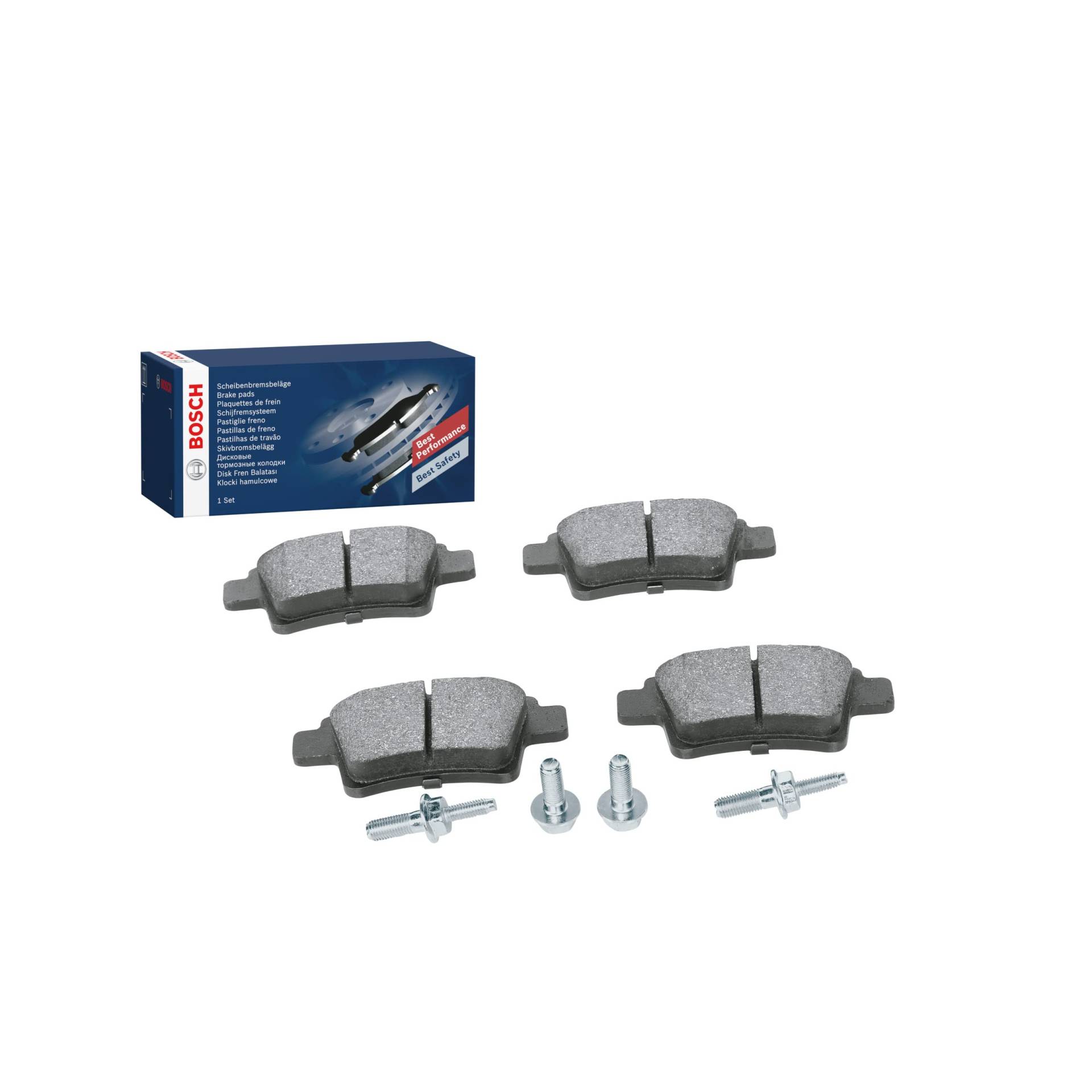 Bosch BP1110 Bremsbeläge - Hinterachse - ECE-R90 Zertifizierung - vier Bremsbeläge pro Set von Bosch Automotive