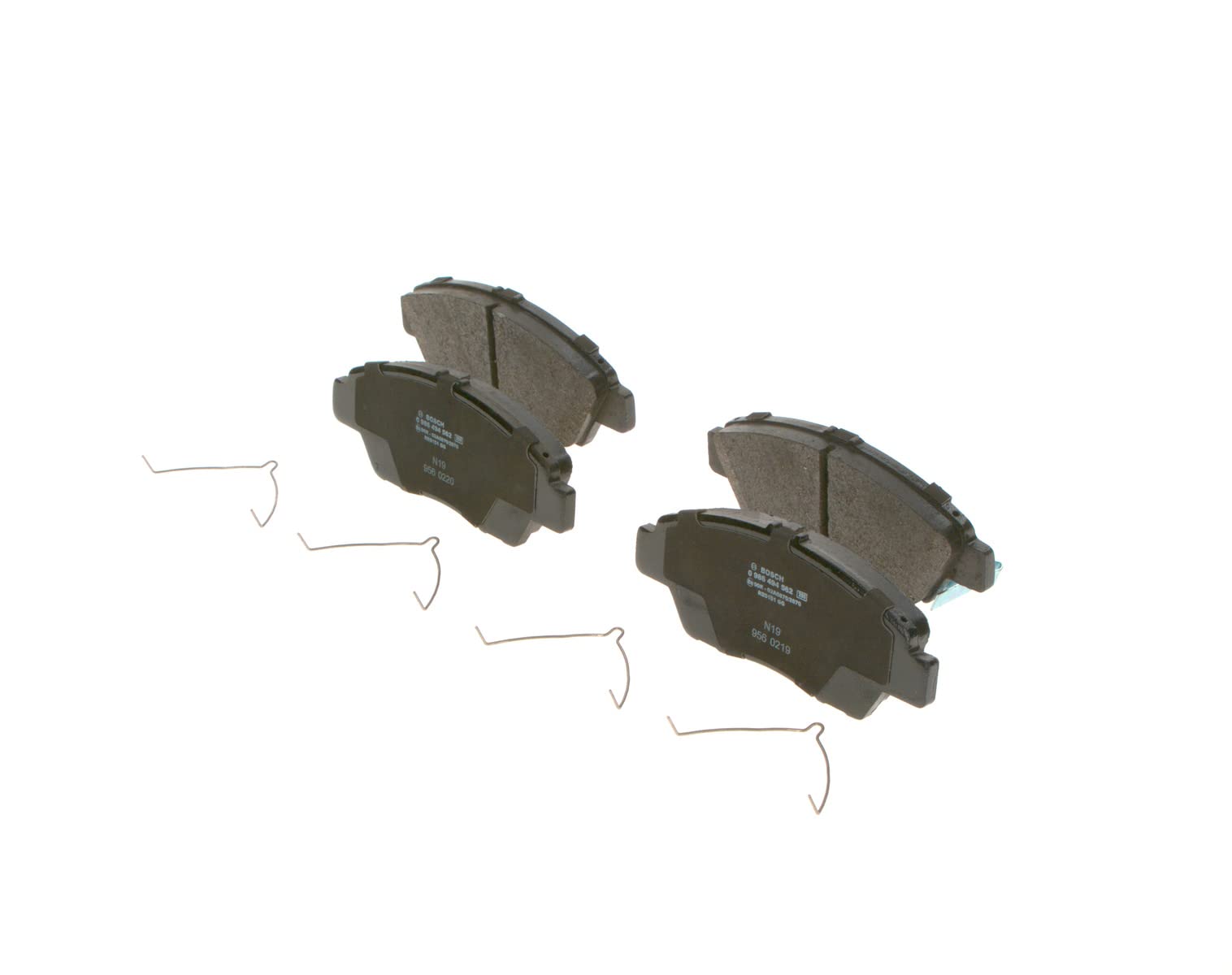 Bosch BP1483 - Auto Bremsbeläge vorne - Bosch-Qualität - für leises Bremsen mit wenig Staub - ECE-R90 zertifiziert - kupferfrei - 1 Set mit 4 Bremsbelägen - mit Zubehör Bosch BP1483 - Auto Bremsbeläge vorne - Bosch-Qualität - für leises Bremsen mit wenig Staub - ECE-R90 zertifiziert - kupferfrei - 1 Set mit 4 Bremsbelägen - mit Zubehör von Bosch Automotive