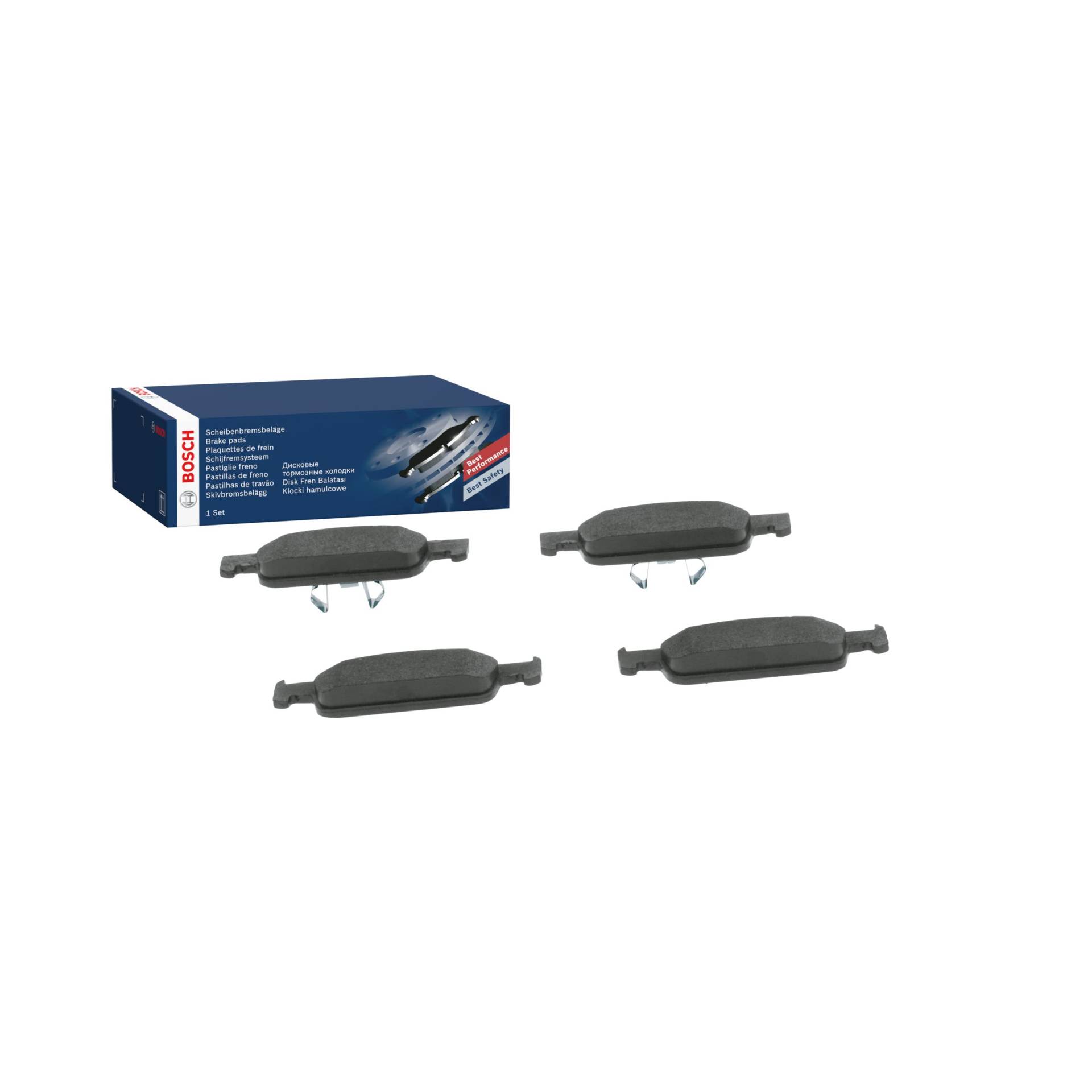 Bosch BP1506 Bremsbeläge - Vorderachse - ECE-R90 Zertifizierung - vier Bremsbeläge pro Set Bosch BP1506 Bremsbeläge - Vorderachse - ECE-R90 Zertifizierung - vier Bremsbeläge pro Set von Bosch Automotive